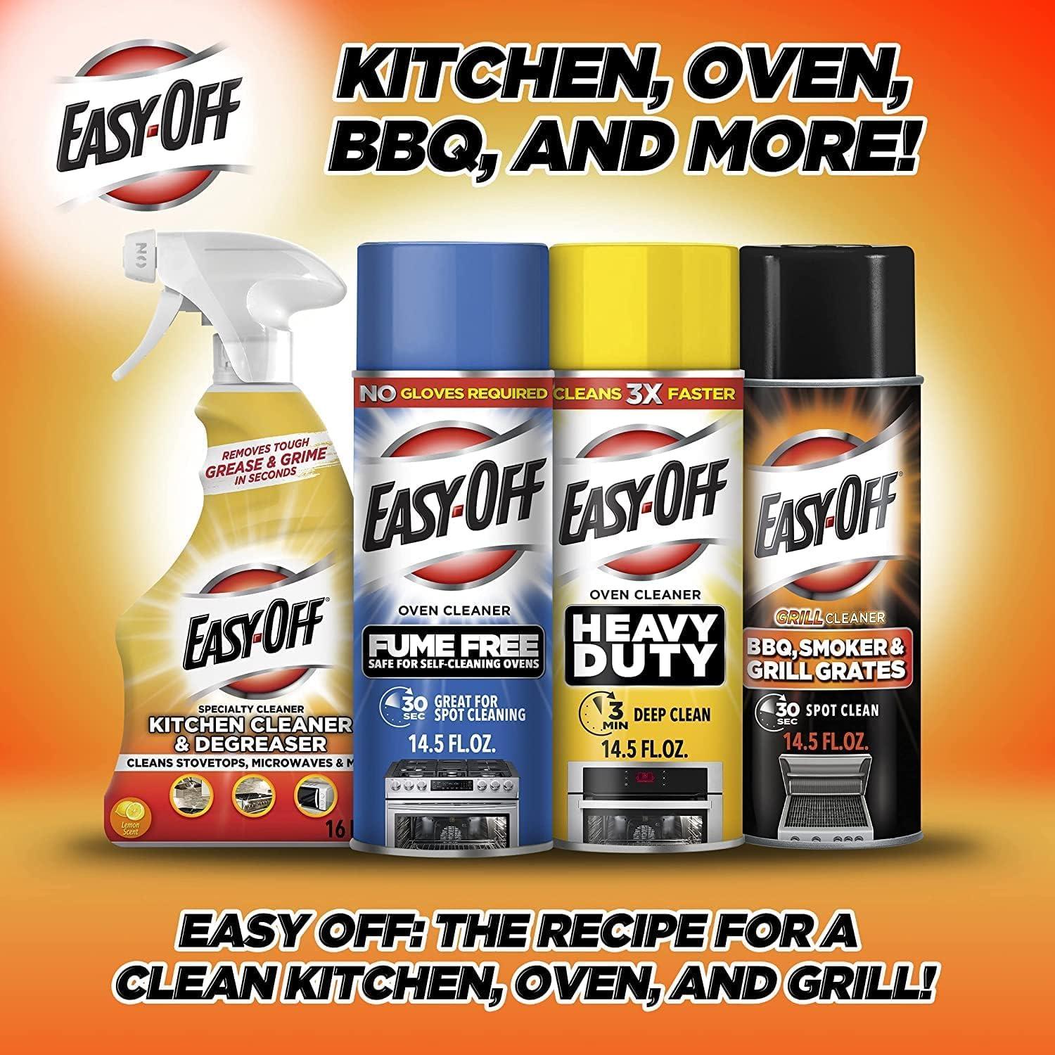 Easy-Off Specialty Kitchen Degreaser Cleaner, Clear, Lemon, 16 Fl Oz - Image 8