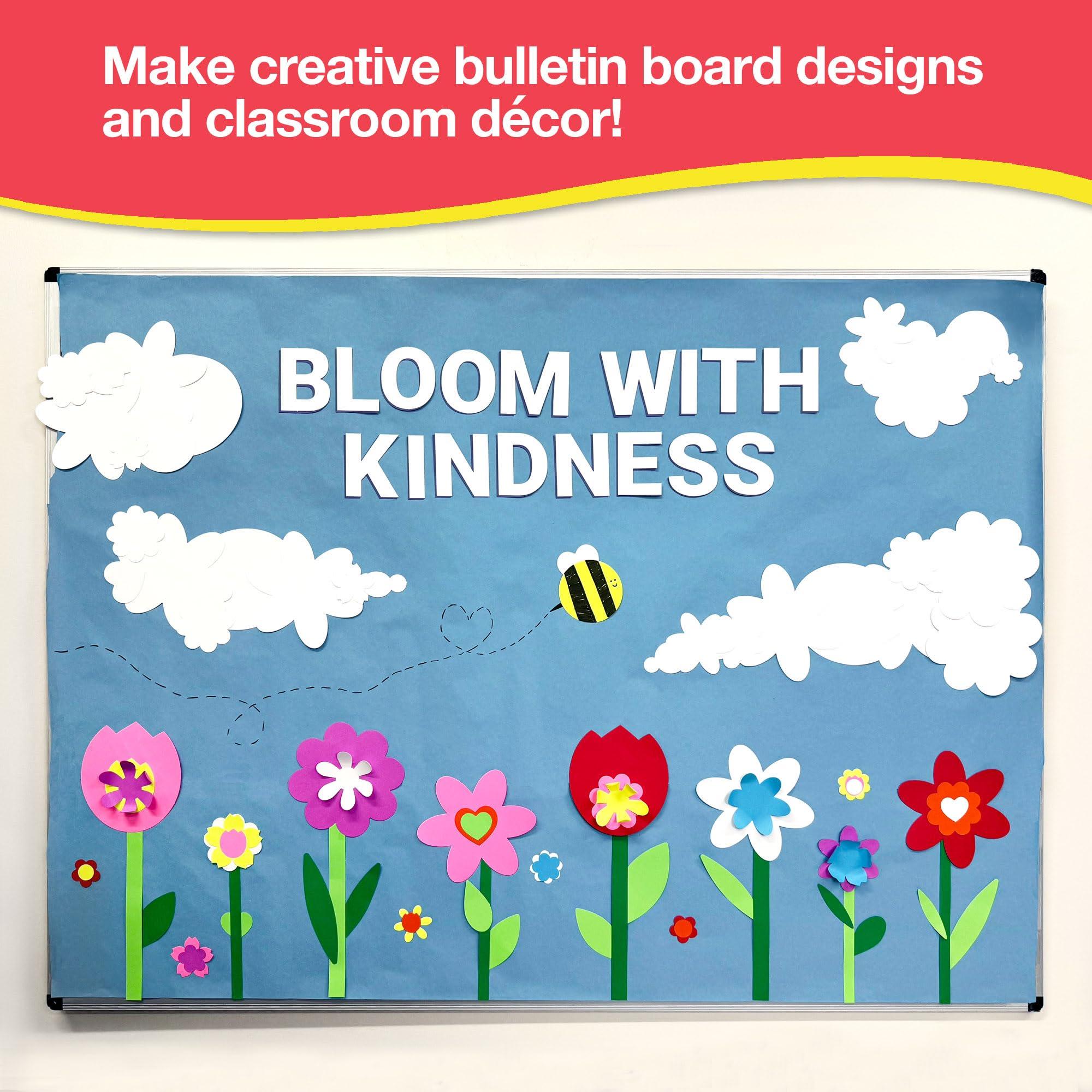 FreshCut Crafts: 280 Pieces of DIY Flower Cutouts with IDEA Guide - 2-Sided Punch Out Tulips, Daisies, Daffodils, Flowers Ideal for Spring Craft Projects, and Mother's Day DIY Gift Craft - Image 3