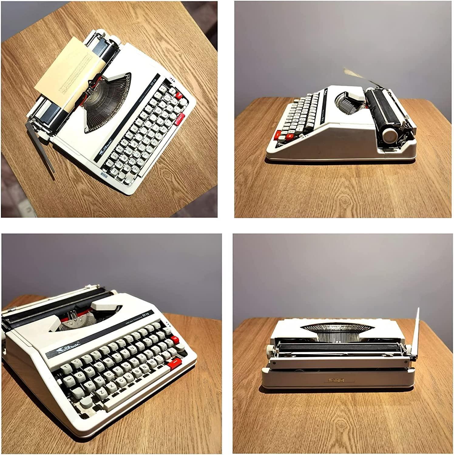Wireless Typewriter Keyboard,Mechanical English Typewriter,Old Fashioned Typewriter,1980 Classic Nostalgia Portable Retro Manual Typewriter, Normal Use Vintage Typewriter,Black - Image 8
