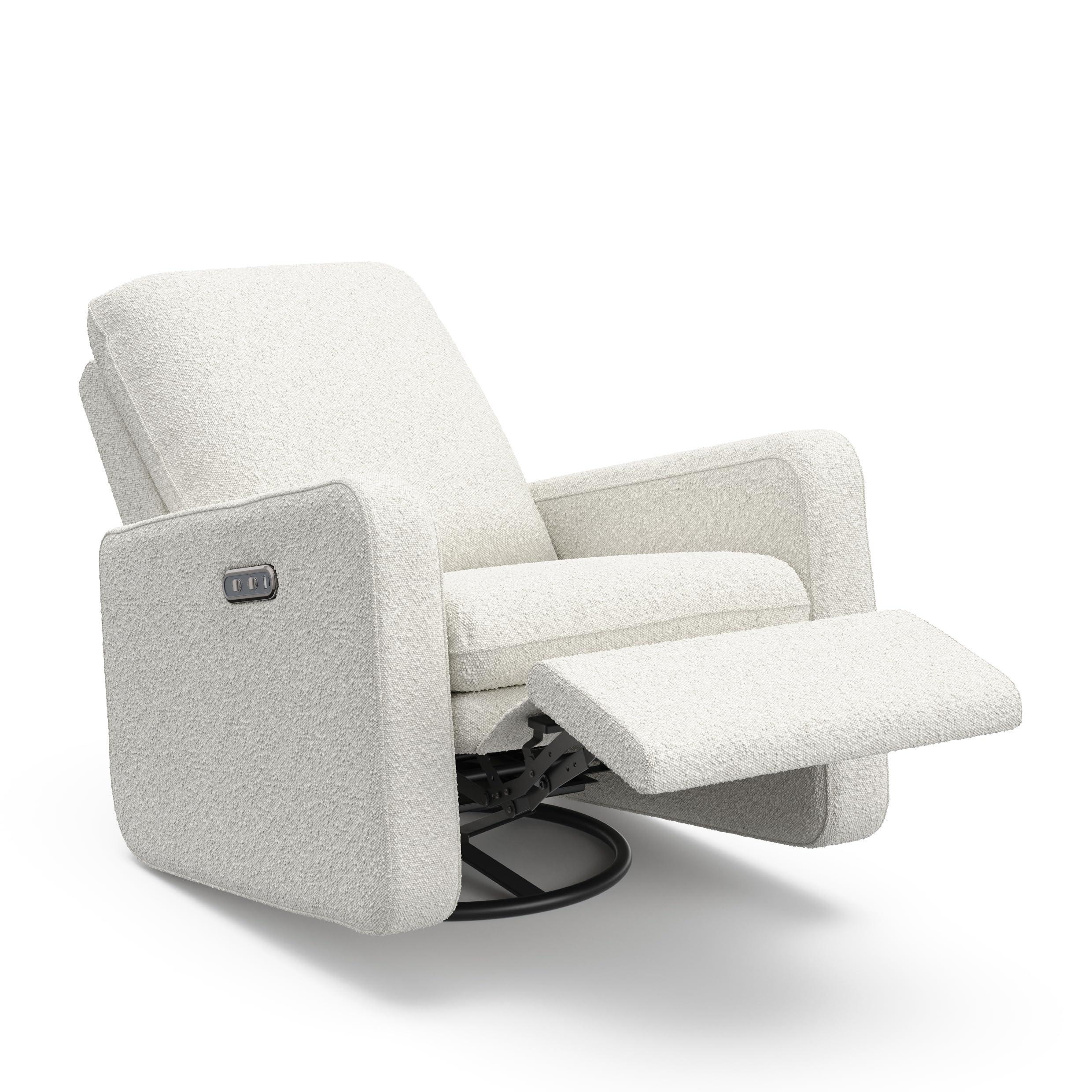 Graco Teddi Power Recliner Swivel Glider (Ivory Boucle) – Electronic Power Recline, USB-A & USB-C Charger, Premium Cushioning & Comfort - Image 13