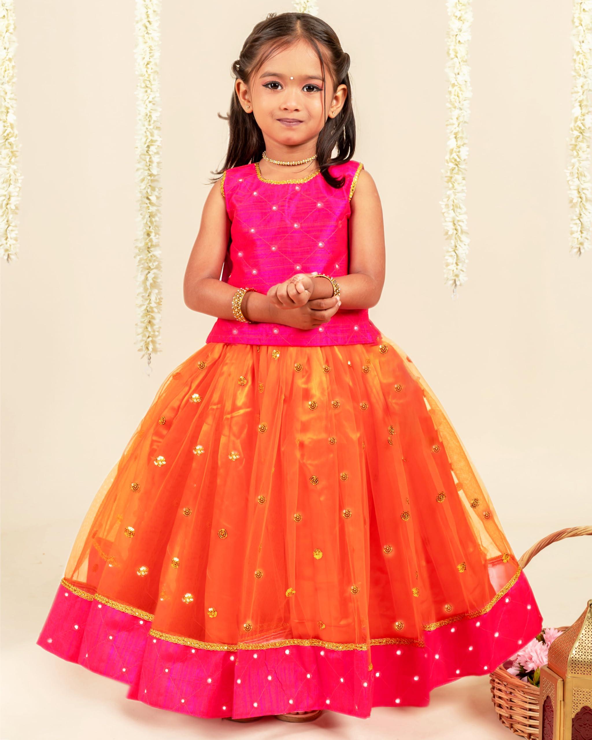 Stanwells Kids Baby Girl's Net Readymade Lehenga Choli - Image 2