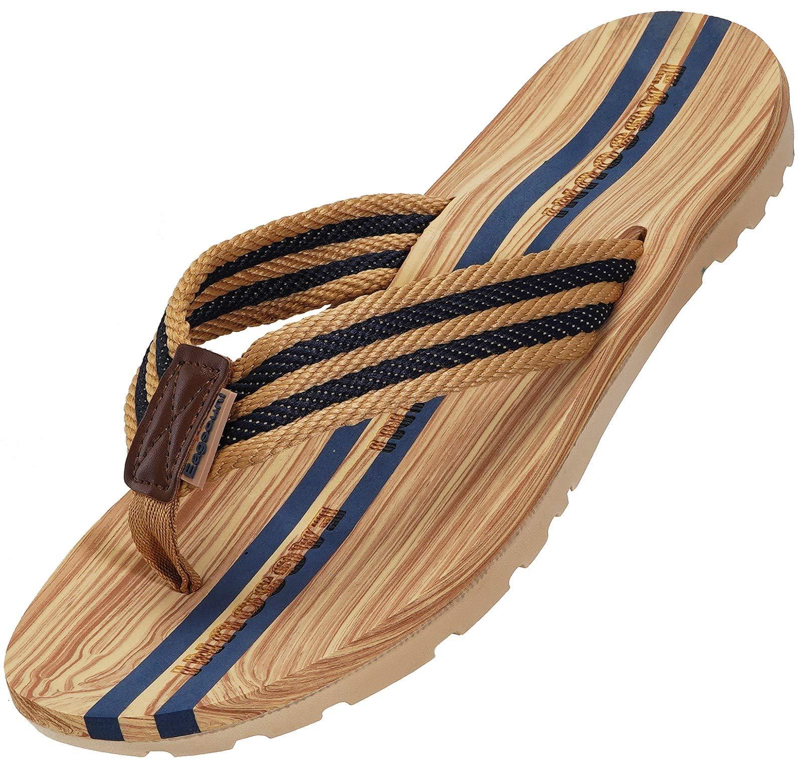 Eagsouni Mens Womens Flip Flops Casual Comfort Thong Sandals Non-Slip Slippers for Beach