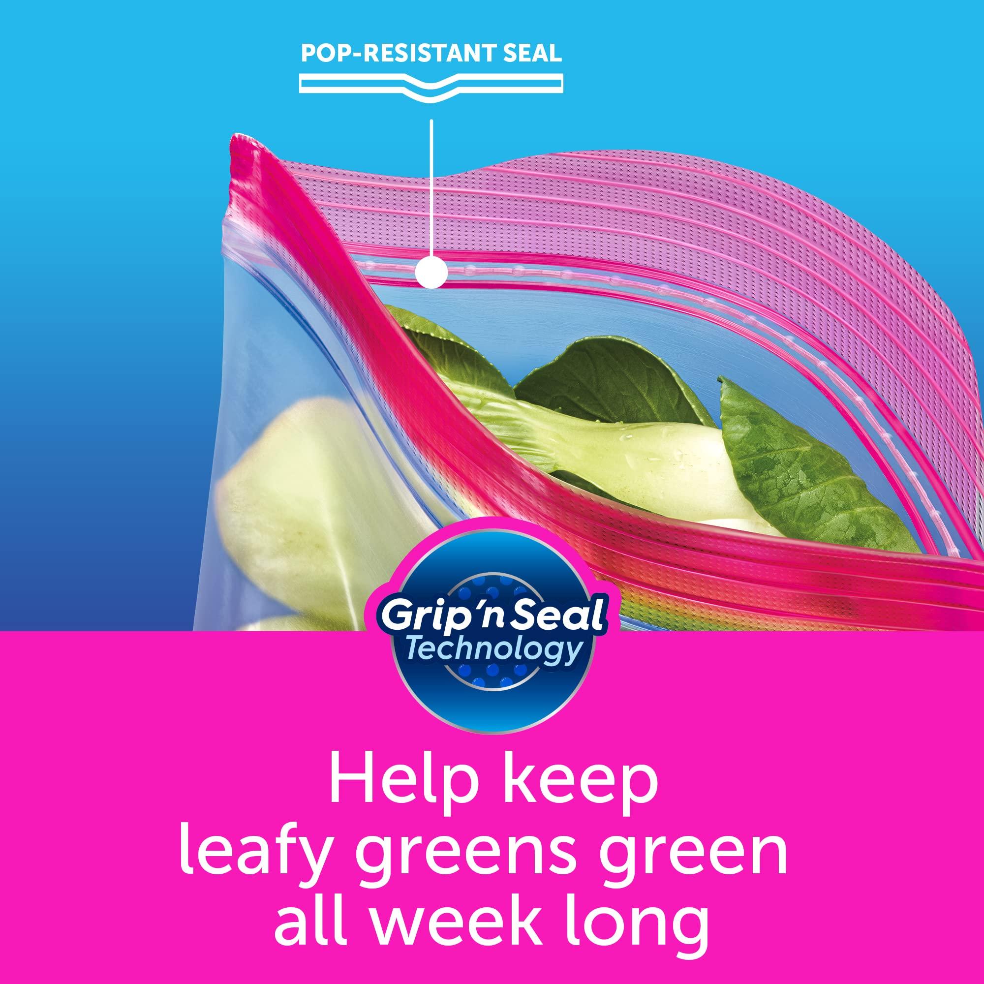 Ziploc 2 Gallon Food Storage Bags, Grip 'n Seal Technology for Easier Grip, Open, and Close, 36 Bags Total - Image 8