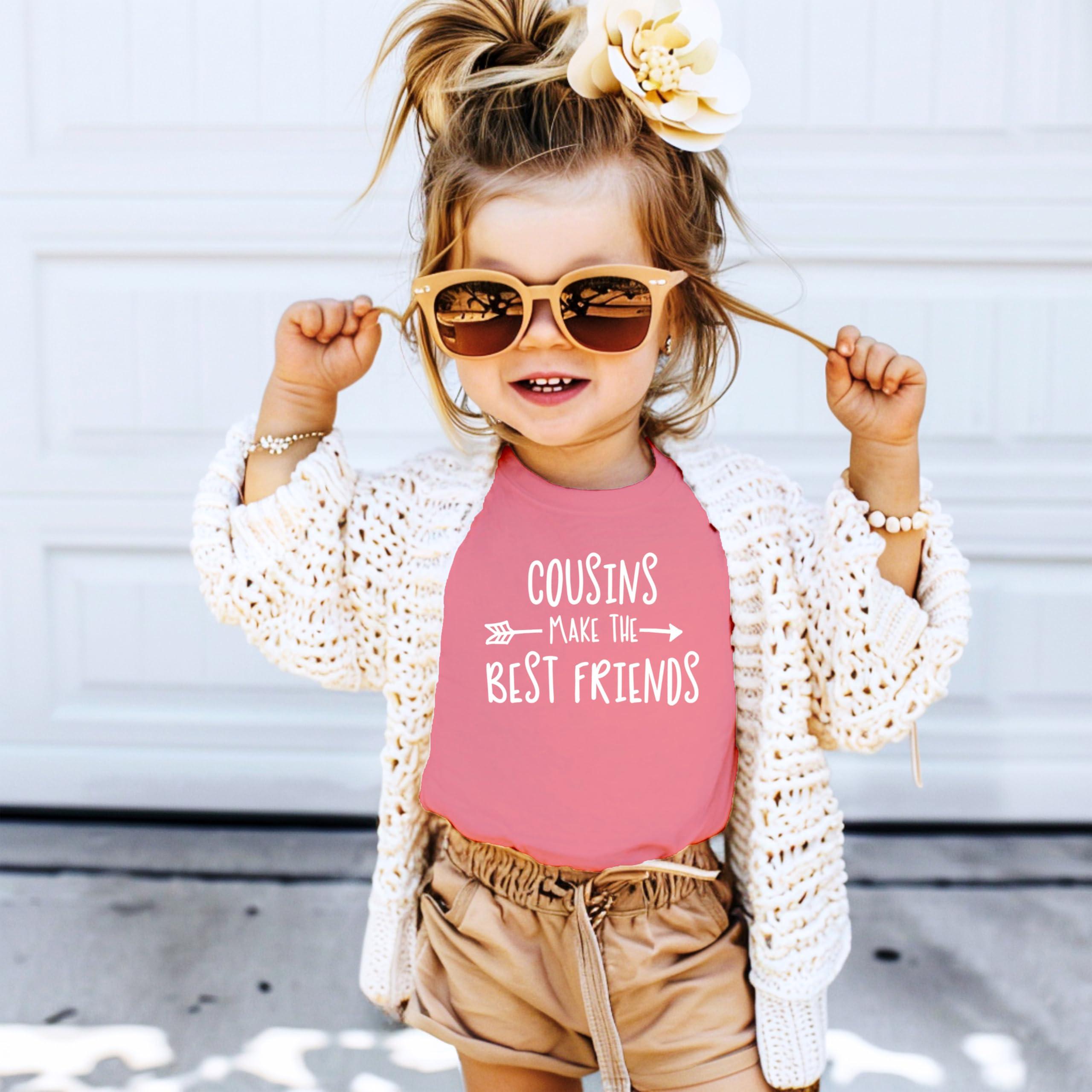 Cousins Make The Best Friend T-Shirt for Baby and Toddler Girls Fun Family Outfits - Image 4