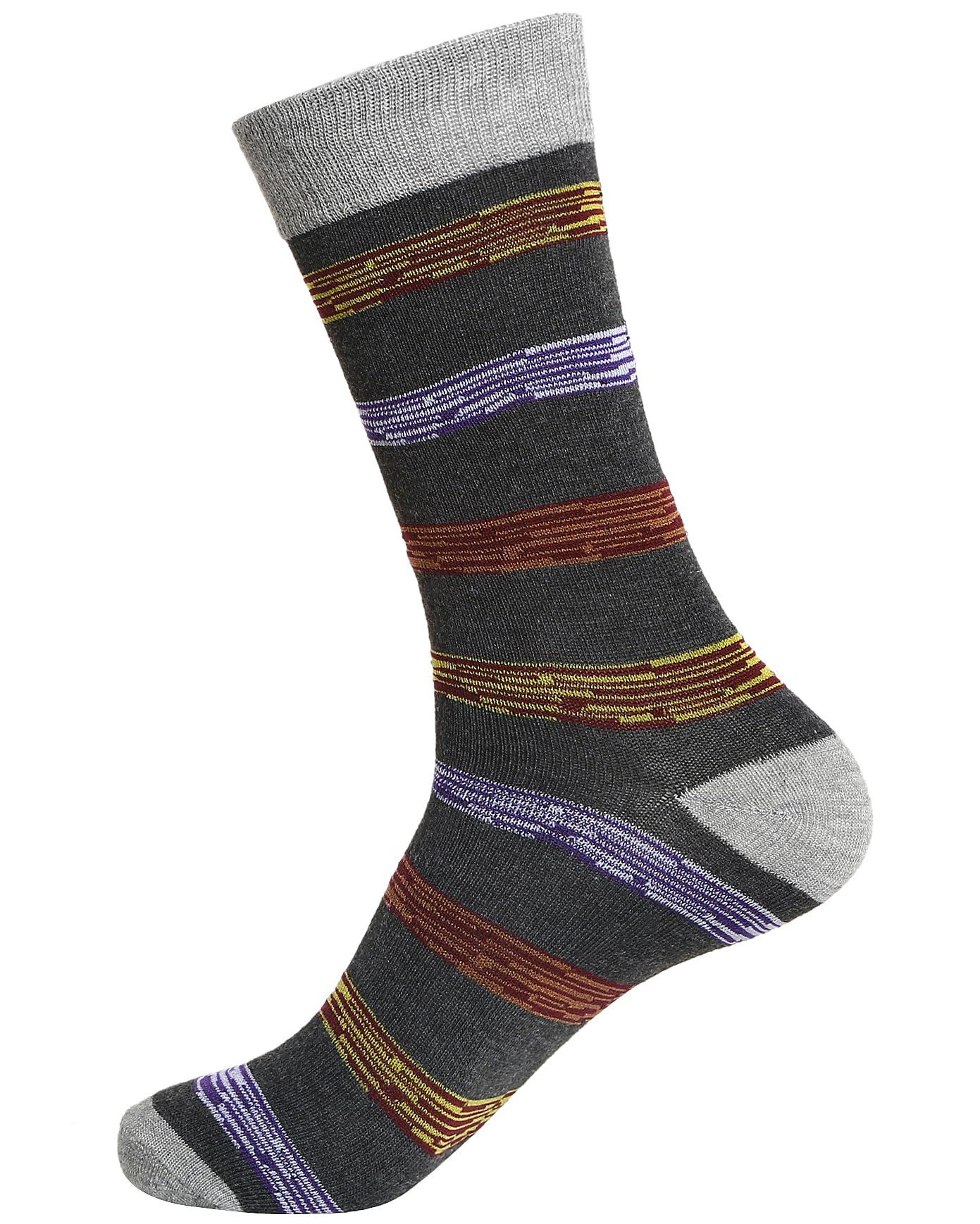 Gelante 12 Pairs Mens Cotton Funny Crazy Colorful Crew Dress Sock - Image 6