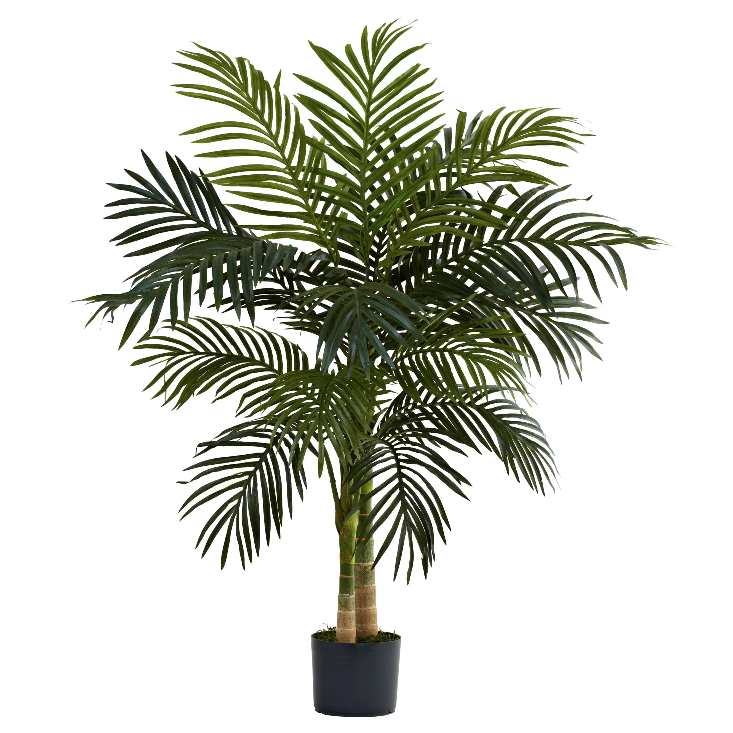 Nearly Natural 4ft Golden Cane Palm Artificial Tree