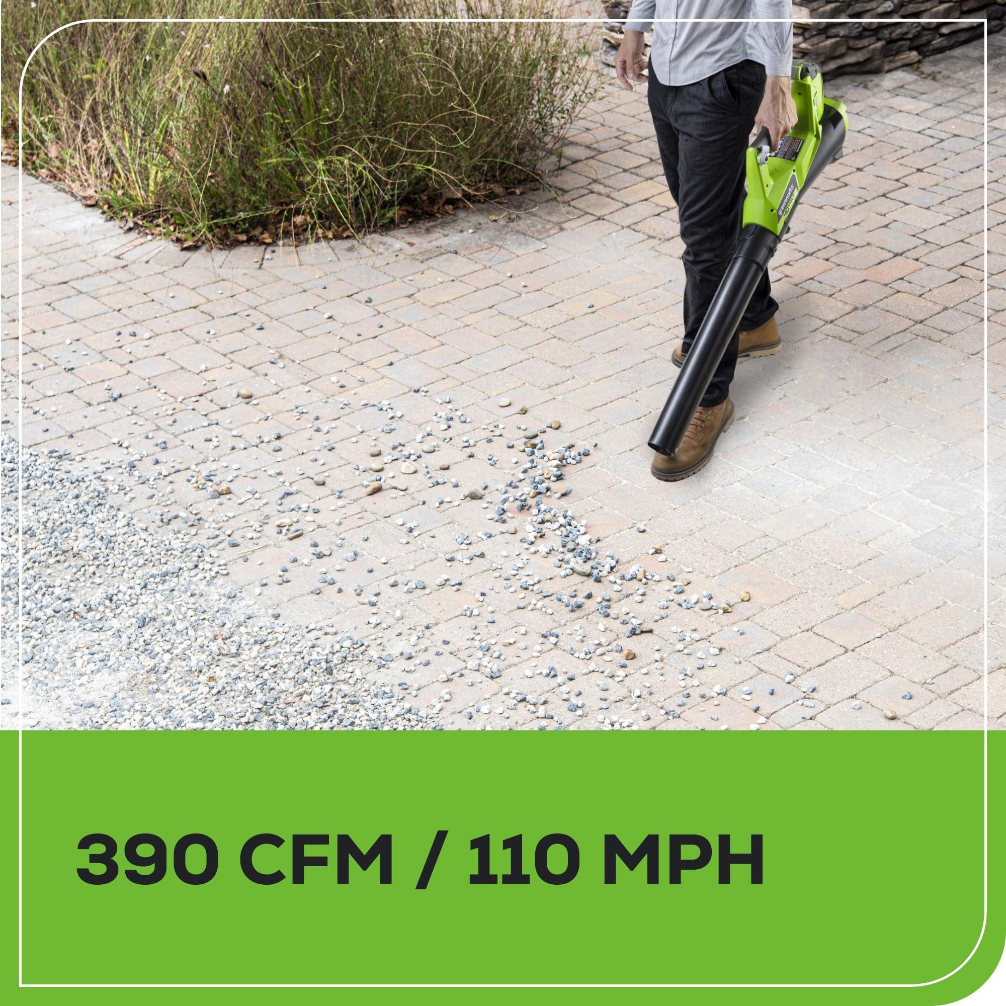 Greenworks 40V Cordless String Trimmer + Leaf Blower Combo Kit, 2.0Ah Battery and Charger Included - Image 9