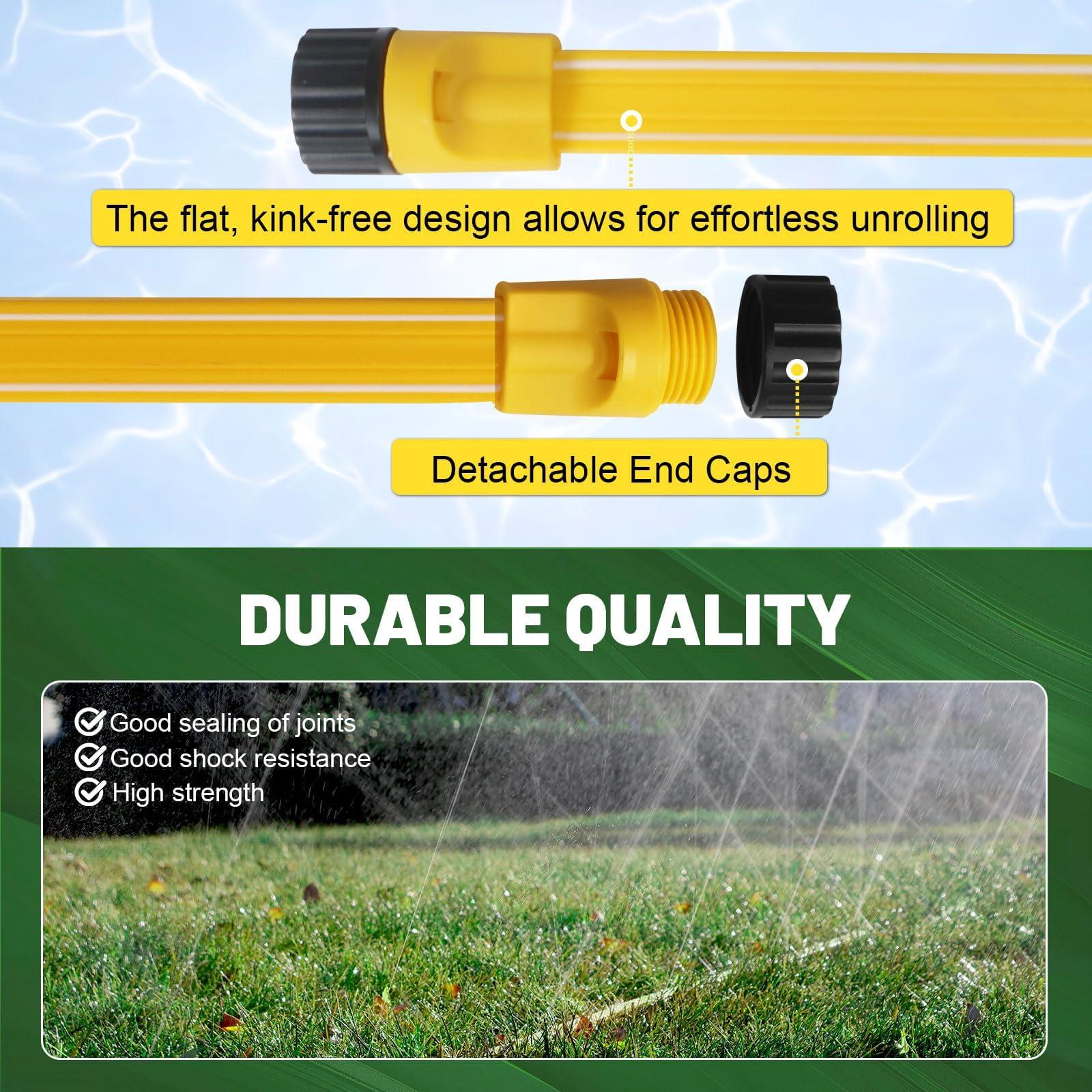 Holldoor Sprinkler Hose 25 ft 6-Pack, Flexible Sprinklers Soaker Hose 150 ft for Yard, Lawn Drip Irrigation Hose System for Garden Watering (25 ft 6-Pack) - Image 4