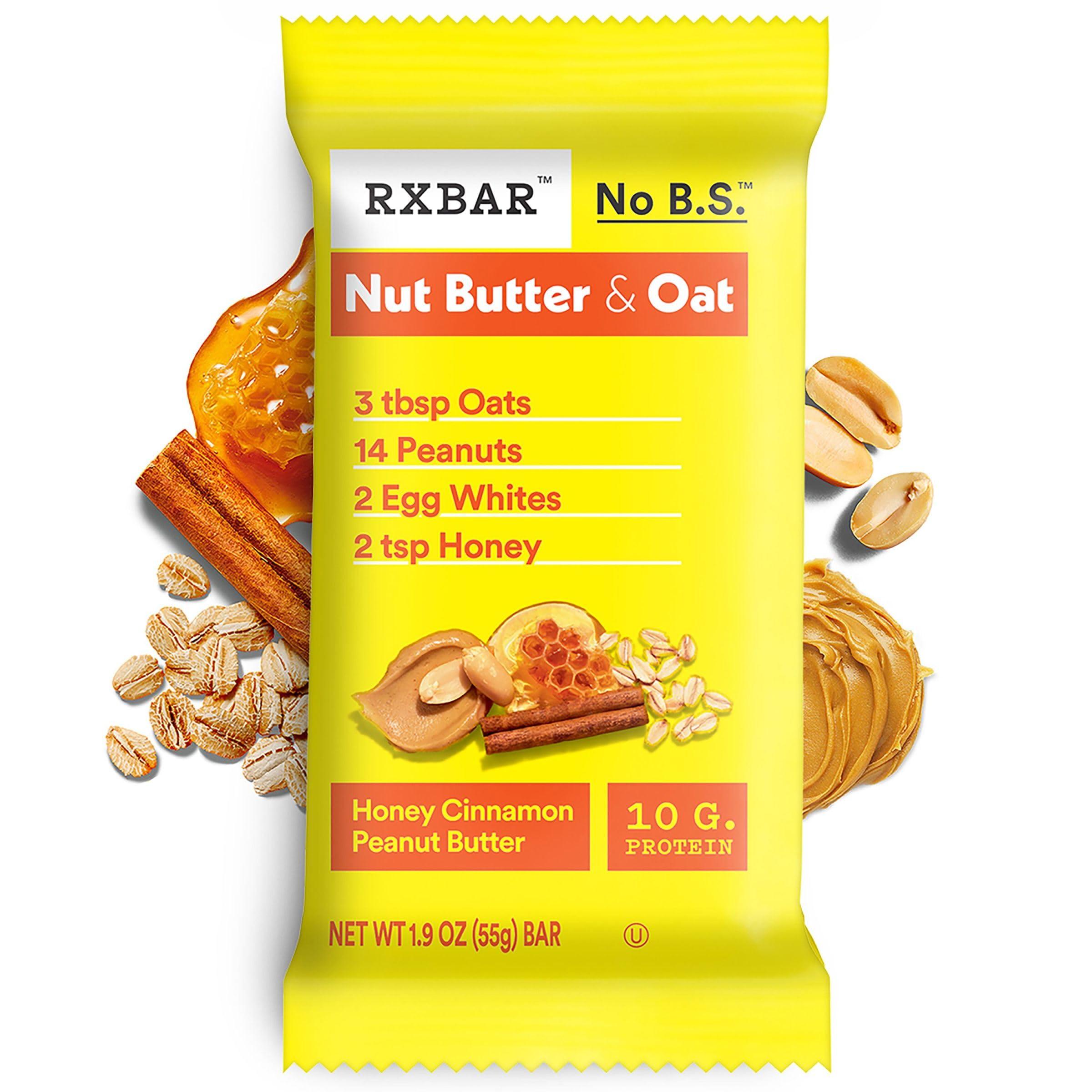 RXBAR Nut Butter and Oat Protein Bars, Protein Snacks, Snack Bars, Honey Cinnamon Peanut Butter, 23.2oz Box (12 Bars) - Image 9