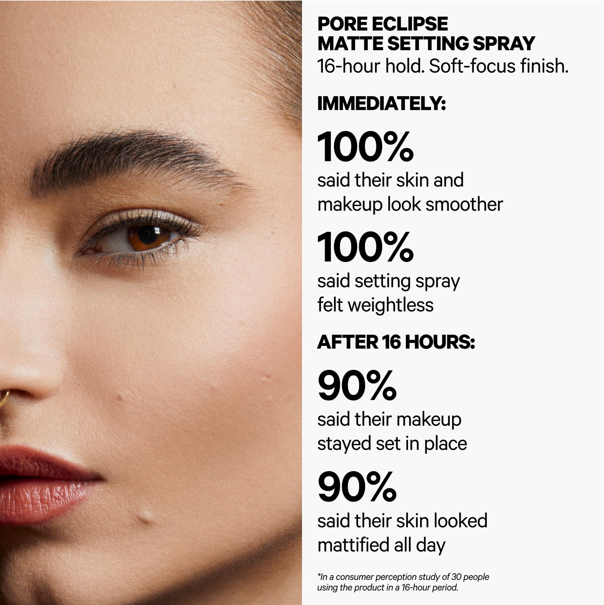 Milk Makeup Pore Eclipse Matte Setting Spray – Blurs Pores, Controls Shine + Sets Makeup for Up to 16 Hours – Long-Lasting, Oil + Alcohol-Free Facial Mist for a Soft, Matte Finish - Image 2