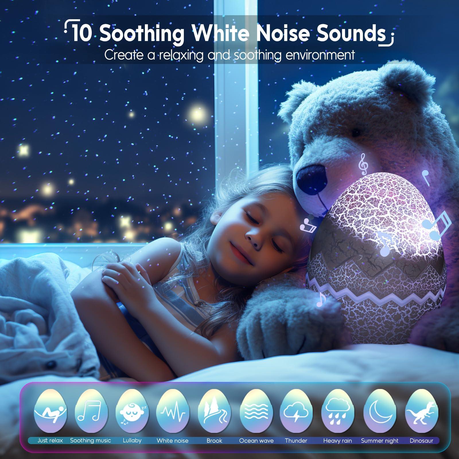 Rossetta Galaxy Projector, Star Projector LED Lights for Bedroom, Outdoor Lighting Projector, Starry Night Light with White Noise and Bluetooth Speaker, Gifts for Kids Adults Christmas, Birthdays - Image 3