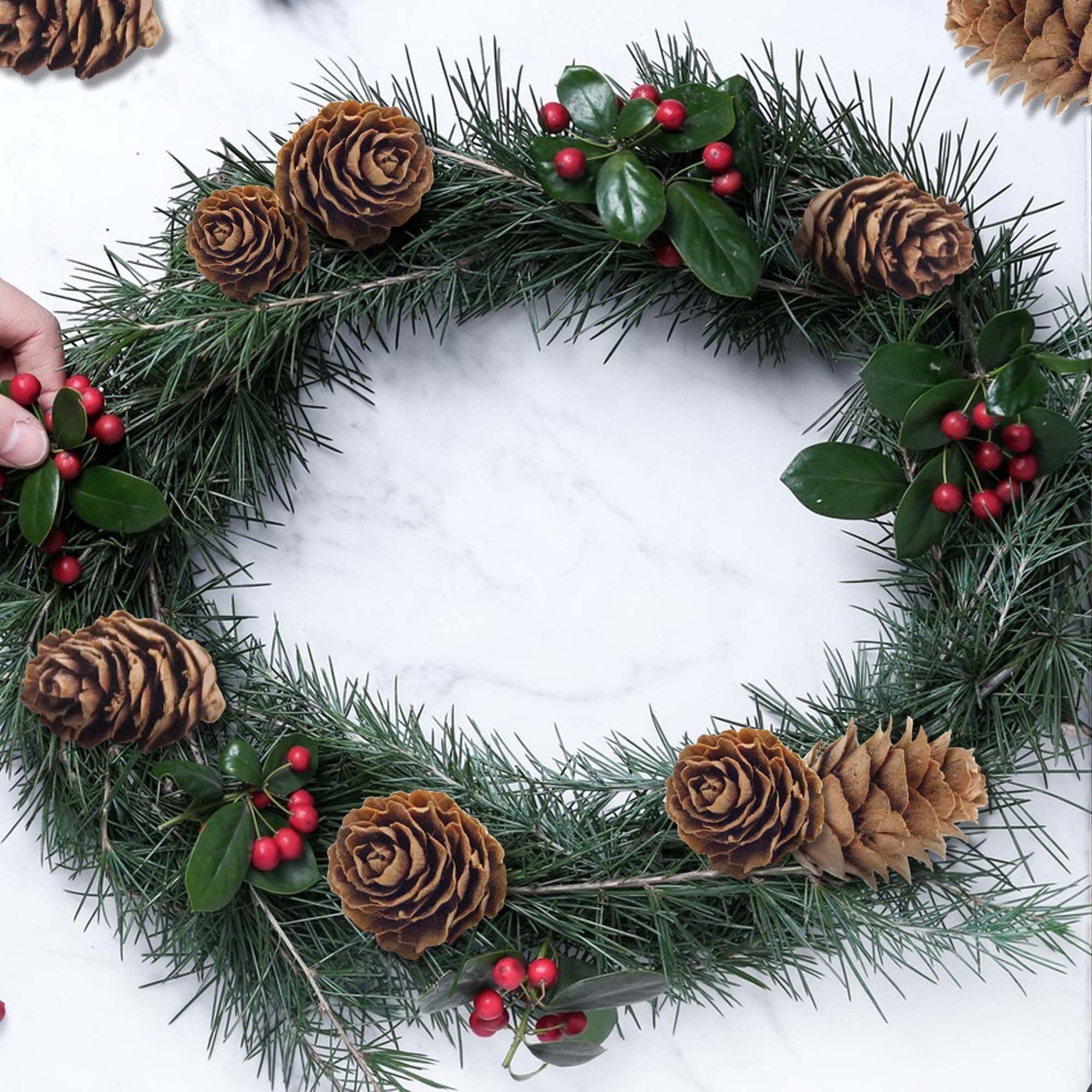 Deloky 150 Pcs Christmas Natural Mini Pine Cones- 2CM Thanksgiving Small Pinecones Ornaments Vase Fillers for DIY Crafts, Home Decorations, Fall and Christmas, Wedding Decor - Image 2