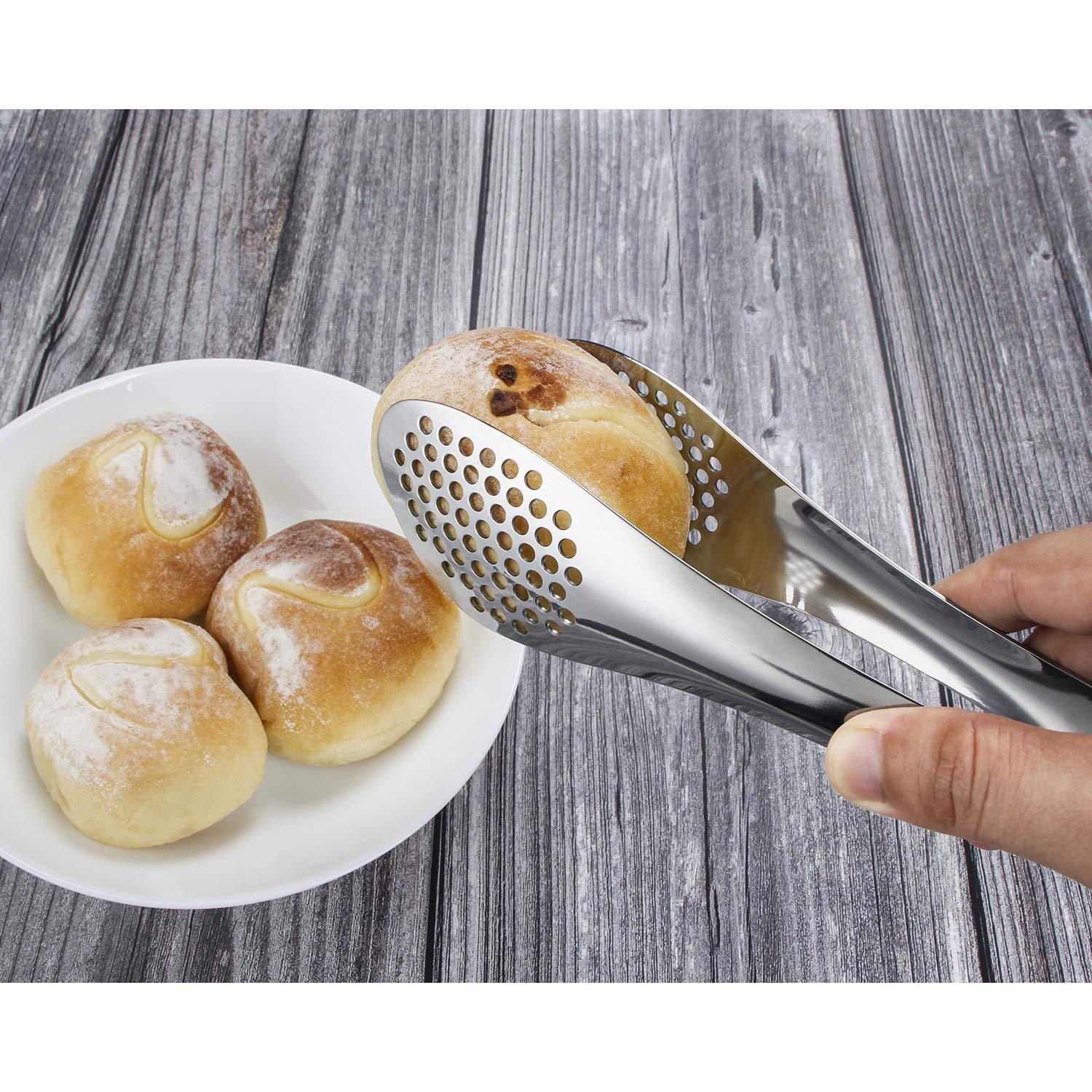 MSY BIGSUNNY 9 inch Buffet Tongs, Set of 2 Stainless Steel Food Serving Tongs - Image 6