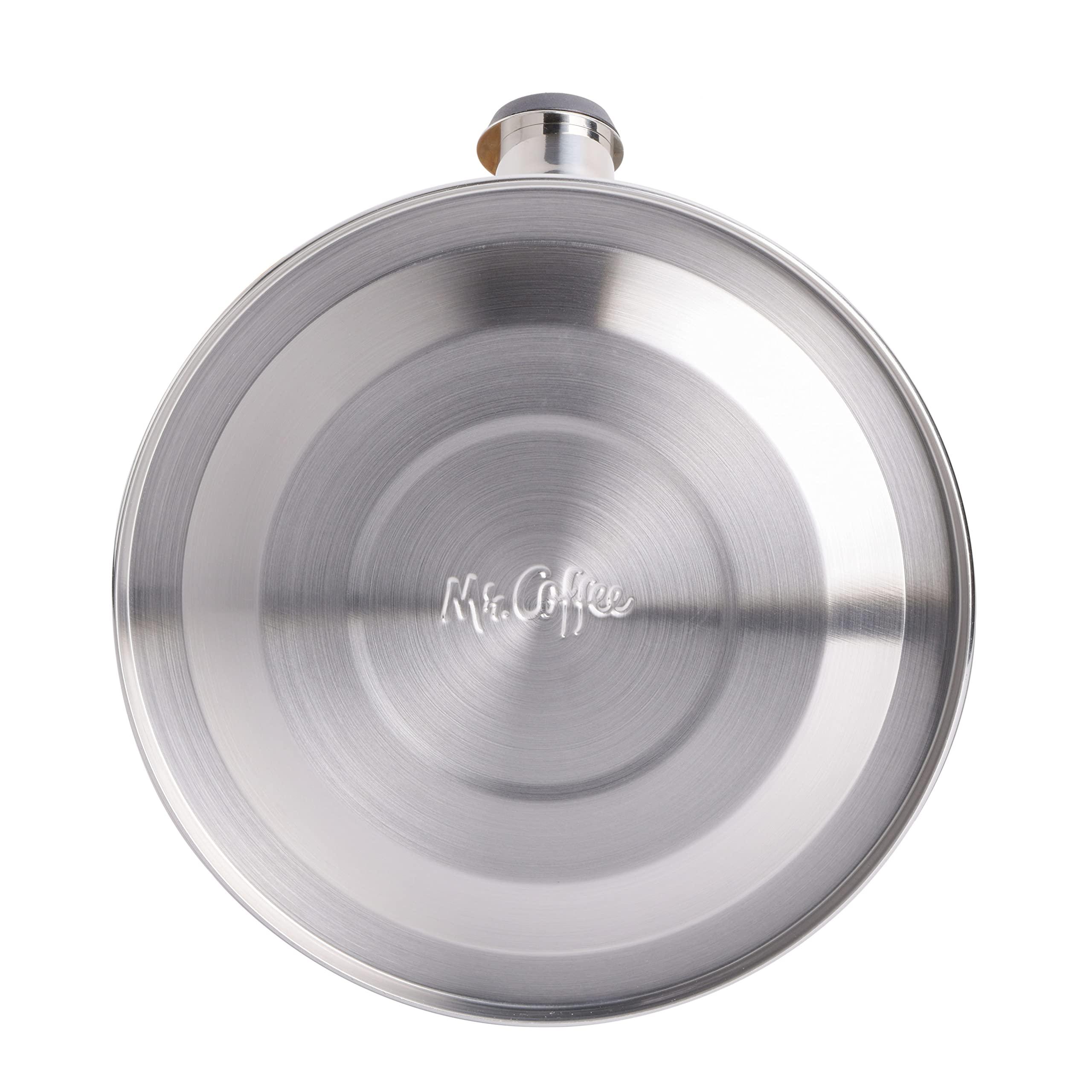 Mr. Coffee Flintshire Stainless Steel Whistling Tea Kettle, 1.75-Quart, Brushed Satin - Image 7