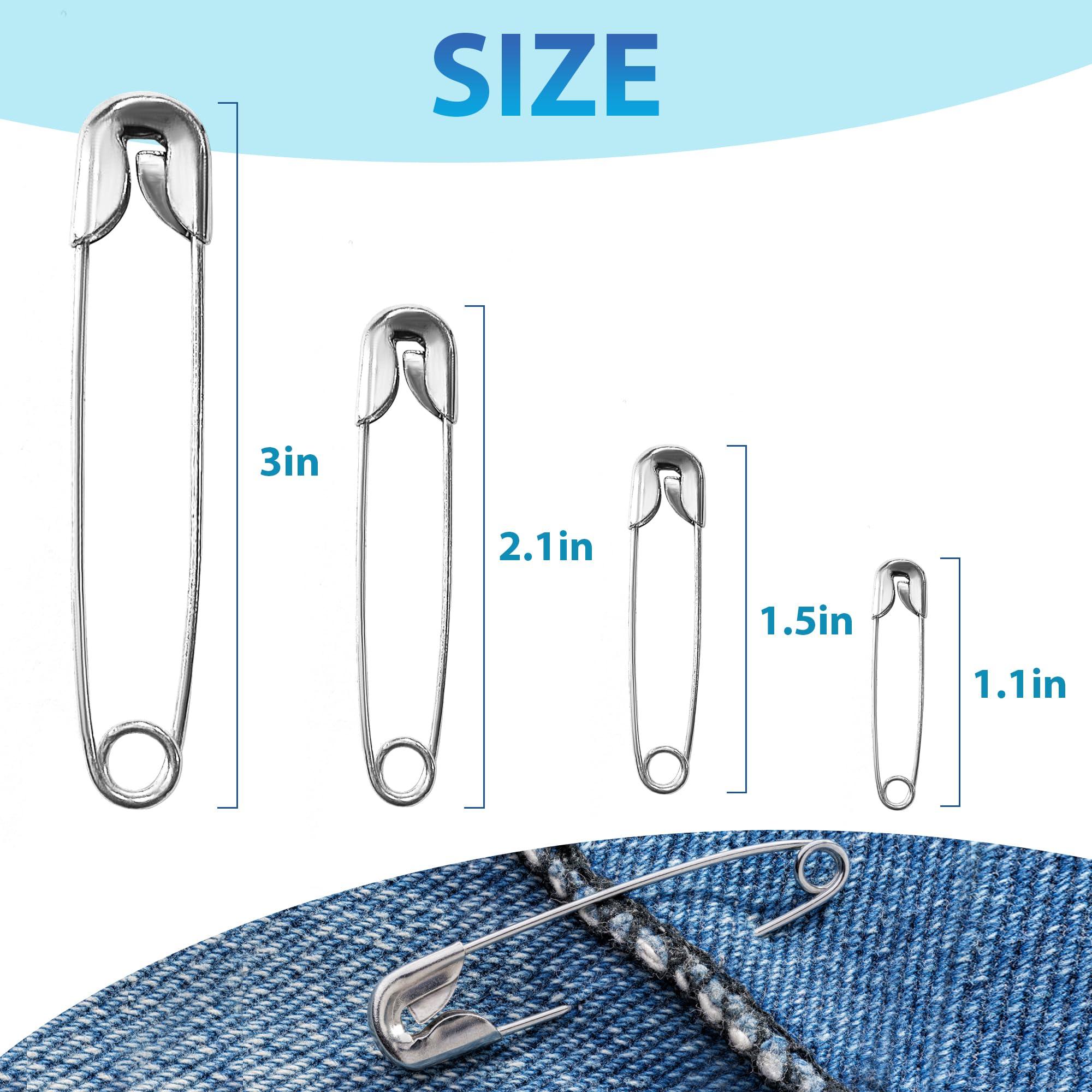 Oiojuct Large Safety Pins - 3 Inch Heavy Duty Big Safety Pins, 100 PCS for Sewing, Crafts, and Clothing - Image 3