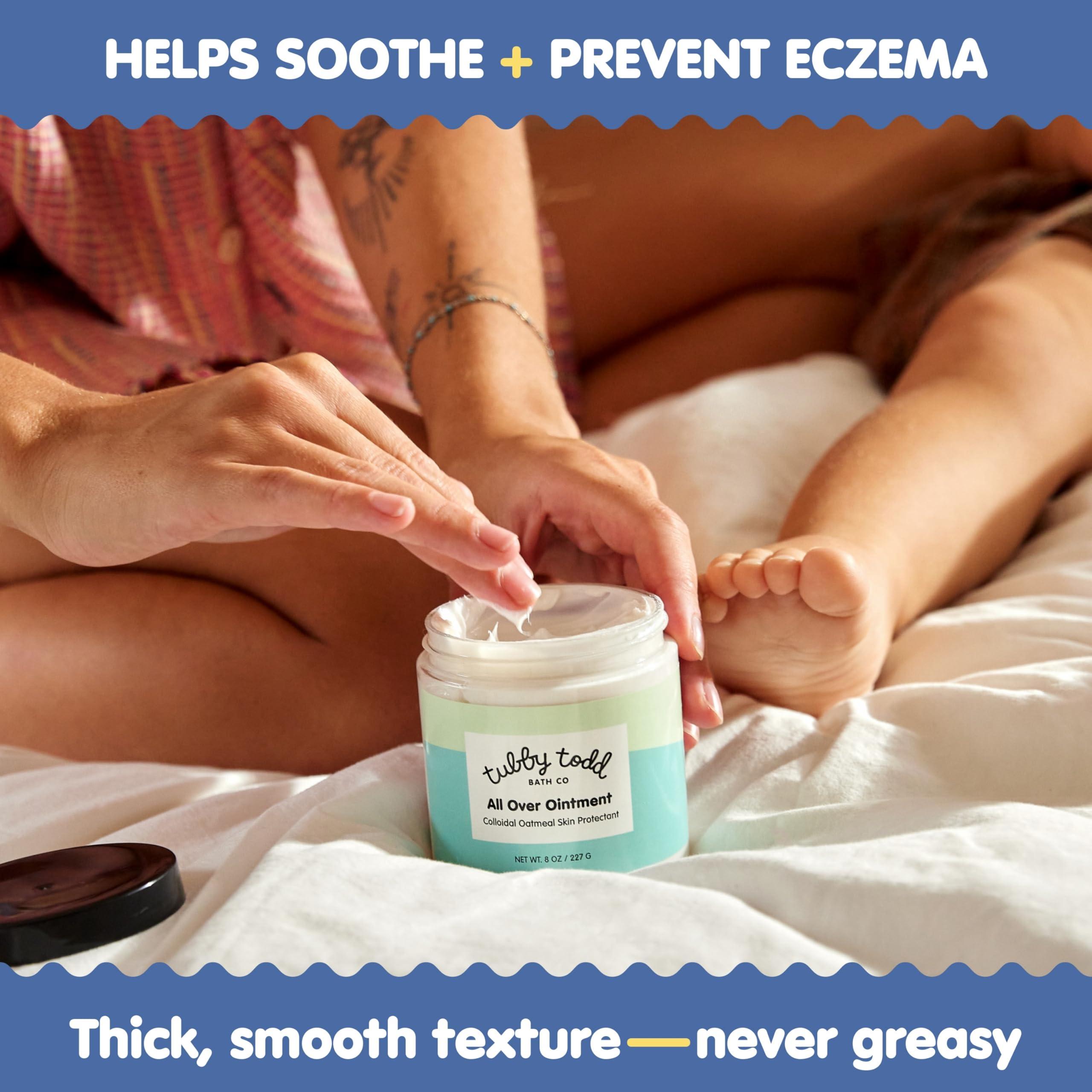 TUBBY TODD All Over Ointment - Baby Eczema Cream - Everyday Multi-Purpose Baby Skin Relief Cream - Sensitive Skin, Dry Skin & Irritation - Steroid & Gluten Free - Fragrance Free, 2 Pack 3.5oz & 8oz - Image 2