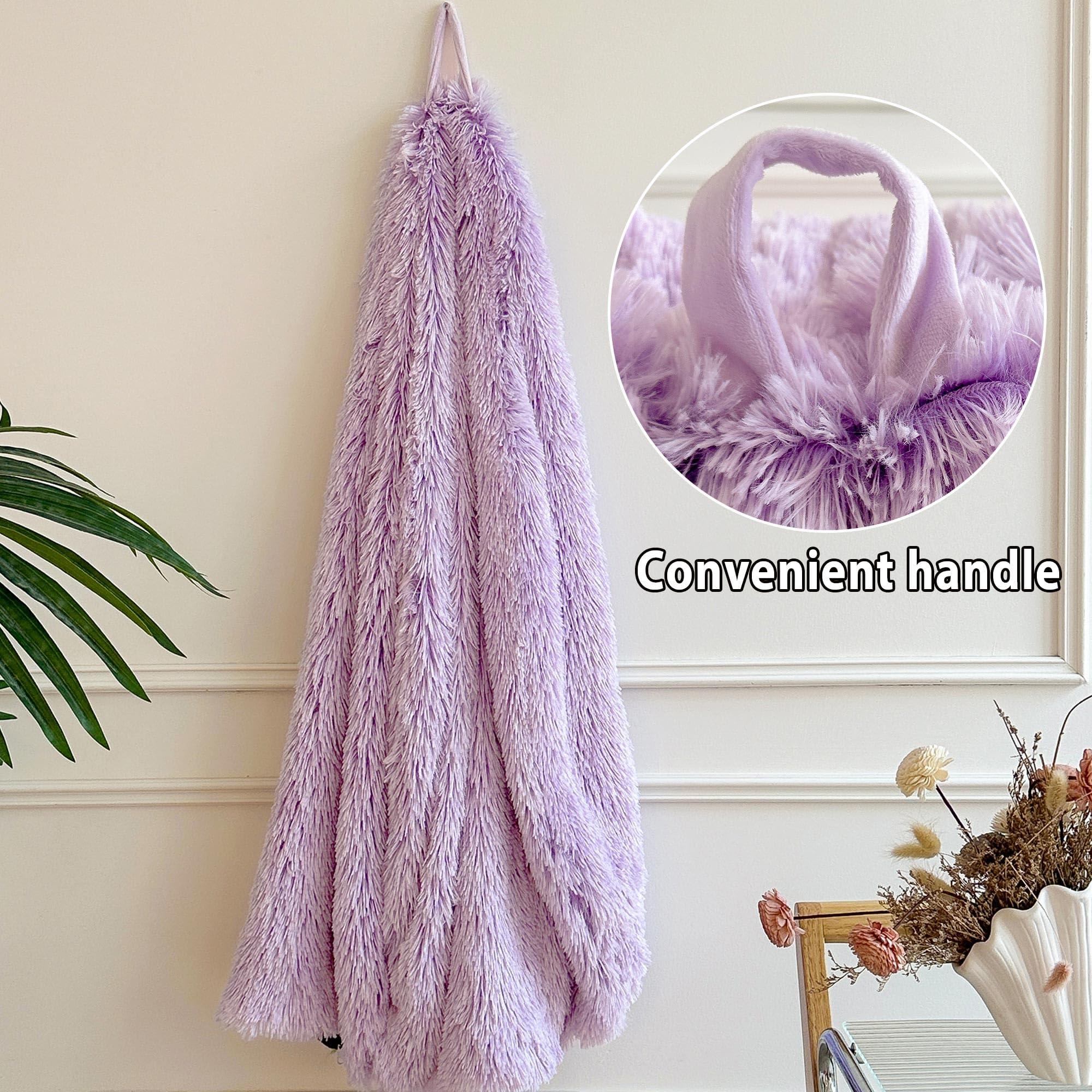 LIFEREVO Fluffy Faux Fur Bean Bag Chair Cover (No Filler), Ultra-Soft Light Purple Stuffed Animal Storage Bean Bag Cover, Anti-Slip Fuzzy Gaming Bean Bag Cover for for Kids Adults (Ombre Lavender) - Image 2