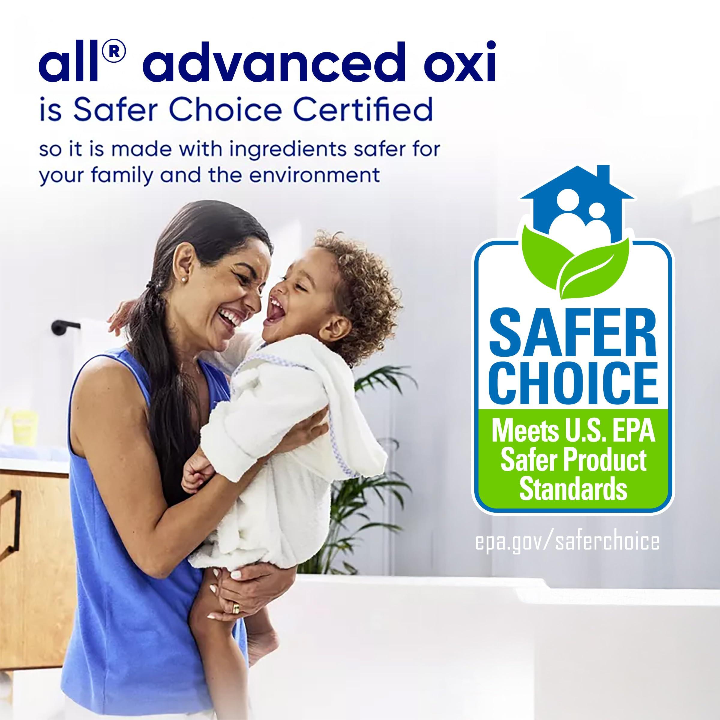 all Liquid Laundry Detergent, Free Clear for Sensitive Skin with OXI, Unscented and Hypoallergenic, 2X Concentrated, 90 Loads - Image 5