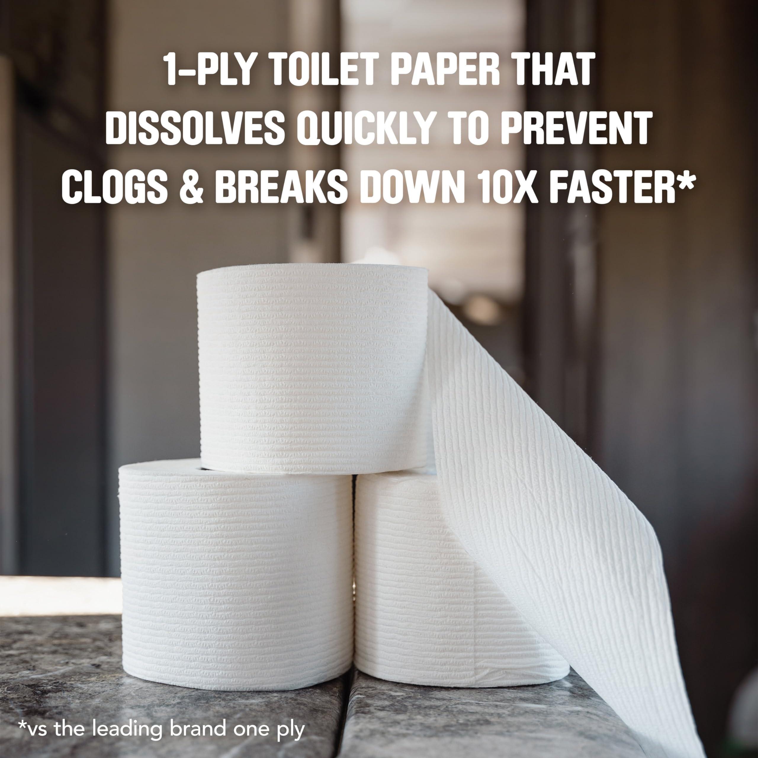 Scott Rapid-Dissolving Toilet Paper, 48 Double Rolls (6 Packs of 8), Sustainable, Septic-Safe, Toilet Paper - Image 3