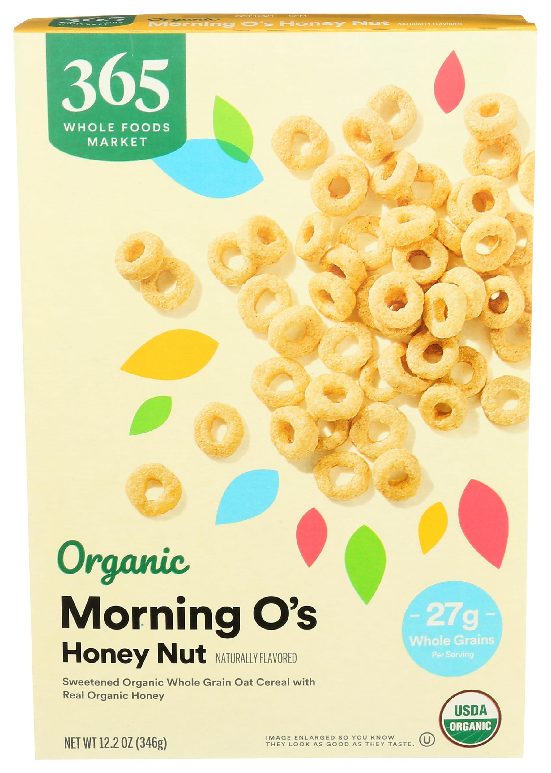 365 by Whole Foods Market, Organic Honey And Nut Morning O's Cereal, 12.2 Ounce
