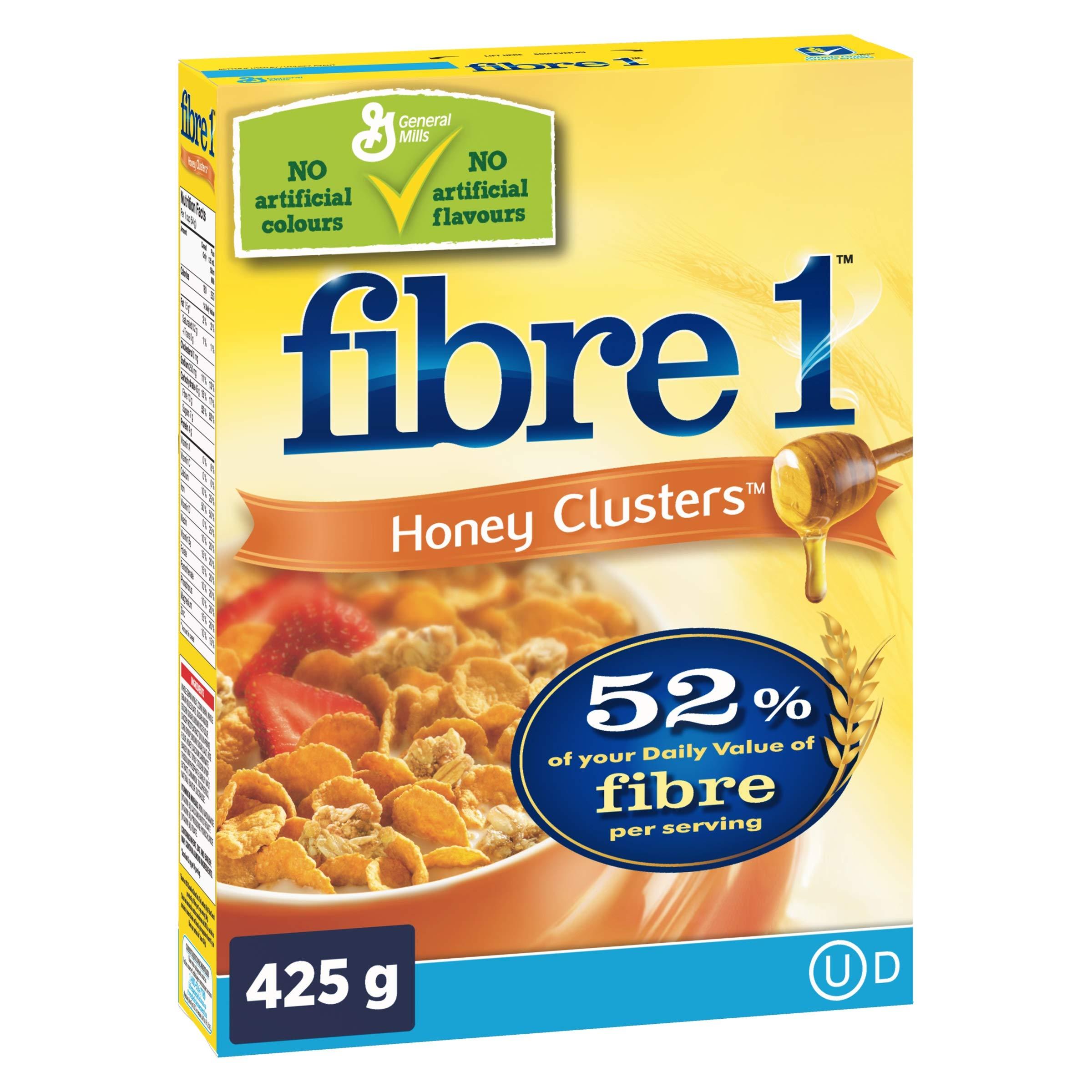 Fibre 1 Honey Cluster Cereal, 425g/15oz.