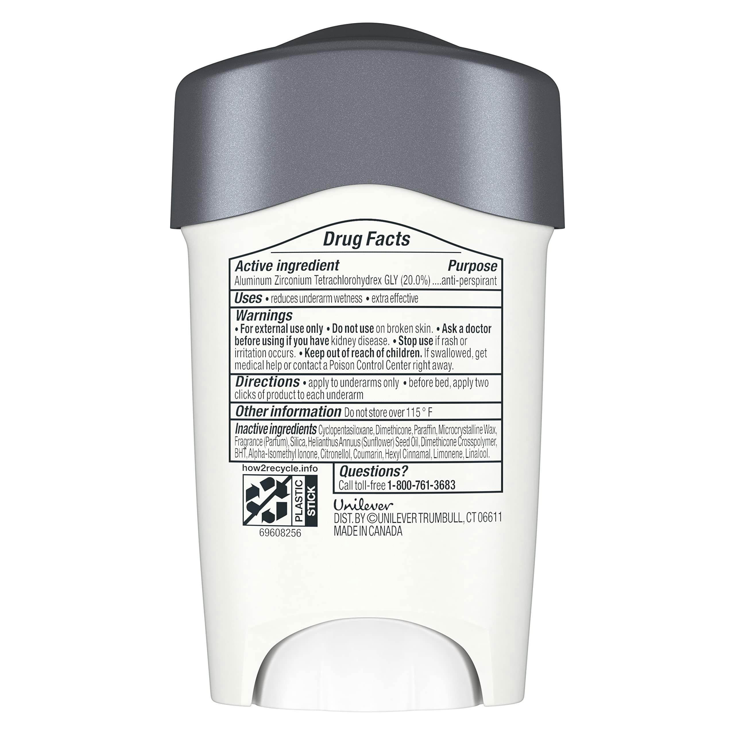 DOVE MEN + CARE Clinical Protection Antiperspirant Clean Comfort Stick for Men 96-Hour Sweat and Odor Protection Clinical Strength Antiperspirant with 1/4 Moisturizing Cream 1.7 oz - Image 2