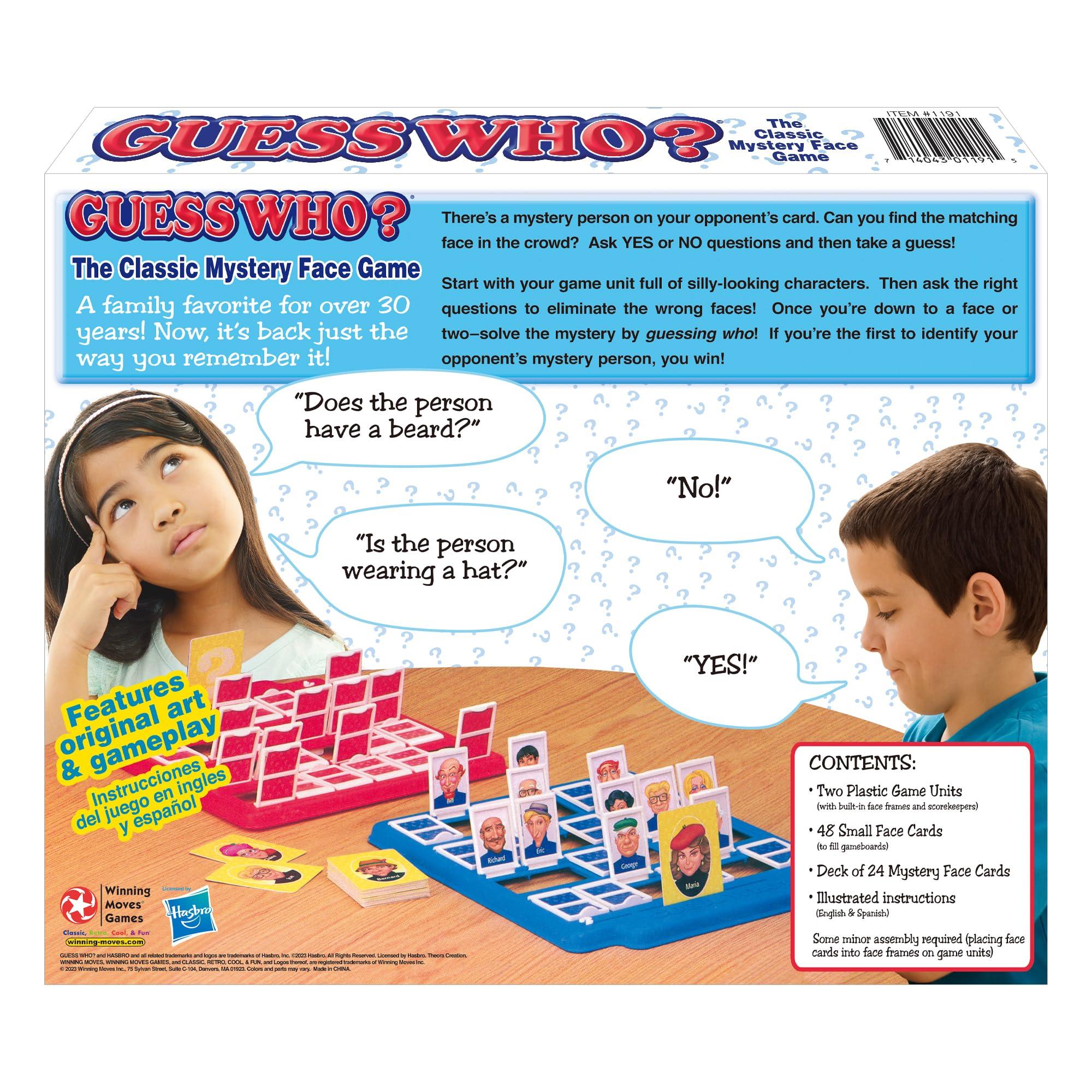 Guess Who? Board Game with Classic Characters by Winning Moves Games USA, Classic Children's Mystery Board Game of Deduction for 2 Players, Ages 6+ (1191) - Image 3