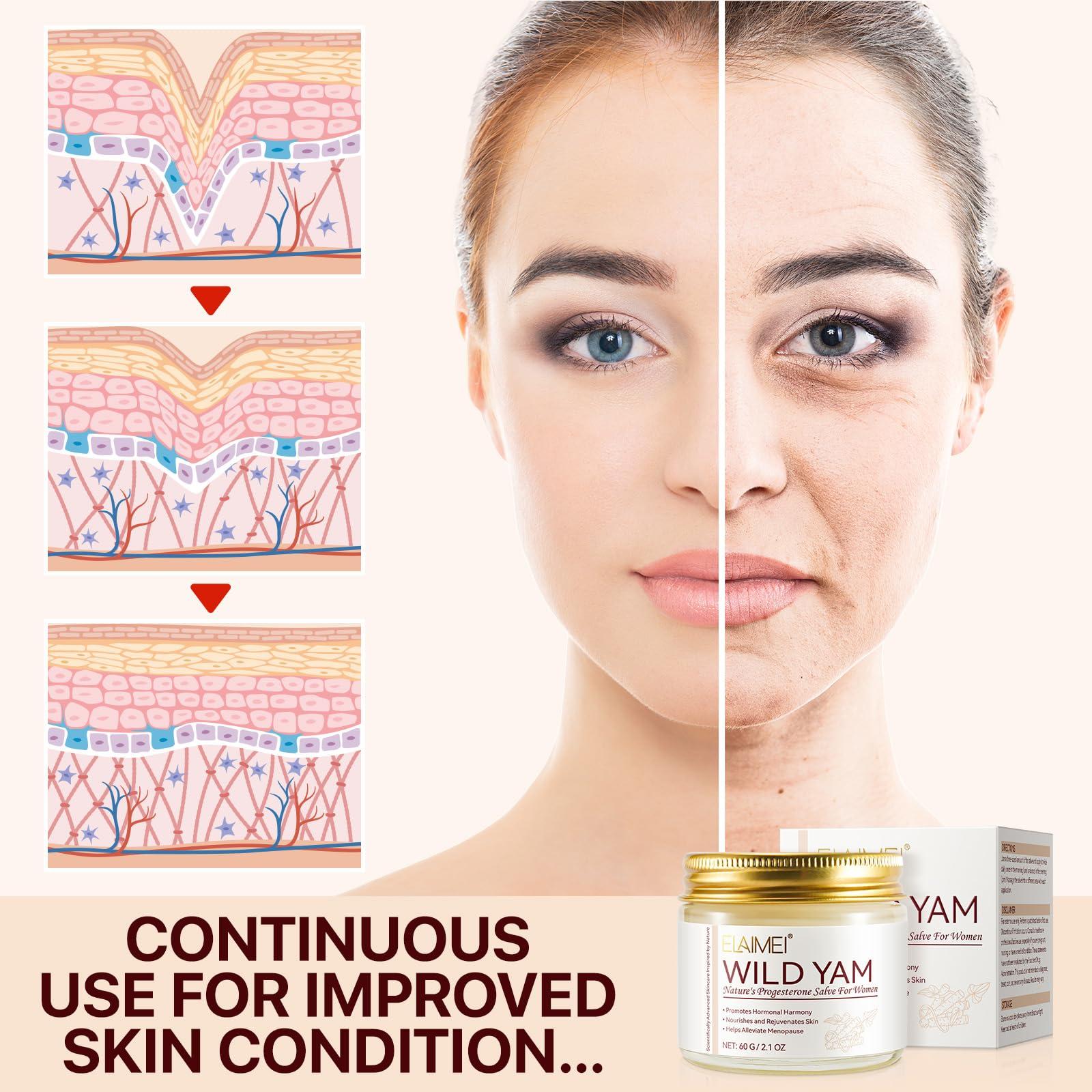 Wild Yam Cream for Hormone Balance, Natural Organic Wild Yam Cream for Hot Flashes Menopause Relief & Menstrual Support, Australia Dr. Barbara Recommended Formula for Women - Image 3