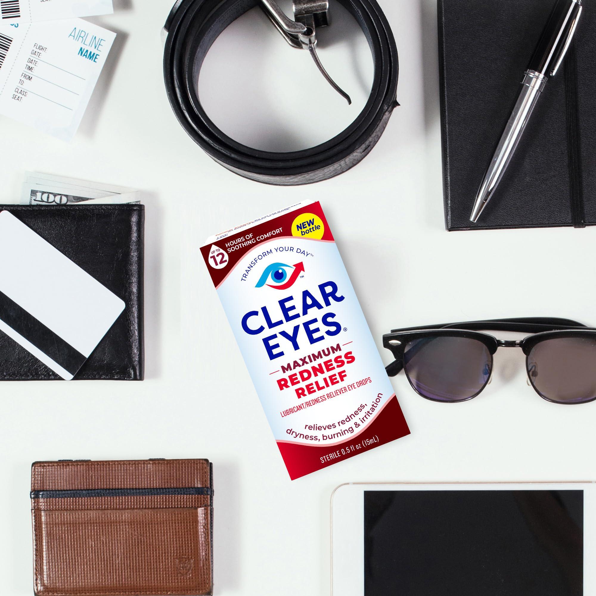 Clear Eyes | Maximum Redness Relief Eye Drops | 0.5 FL OZ - Image 6