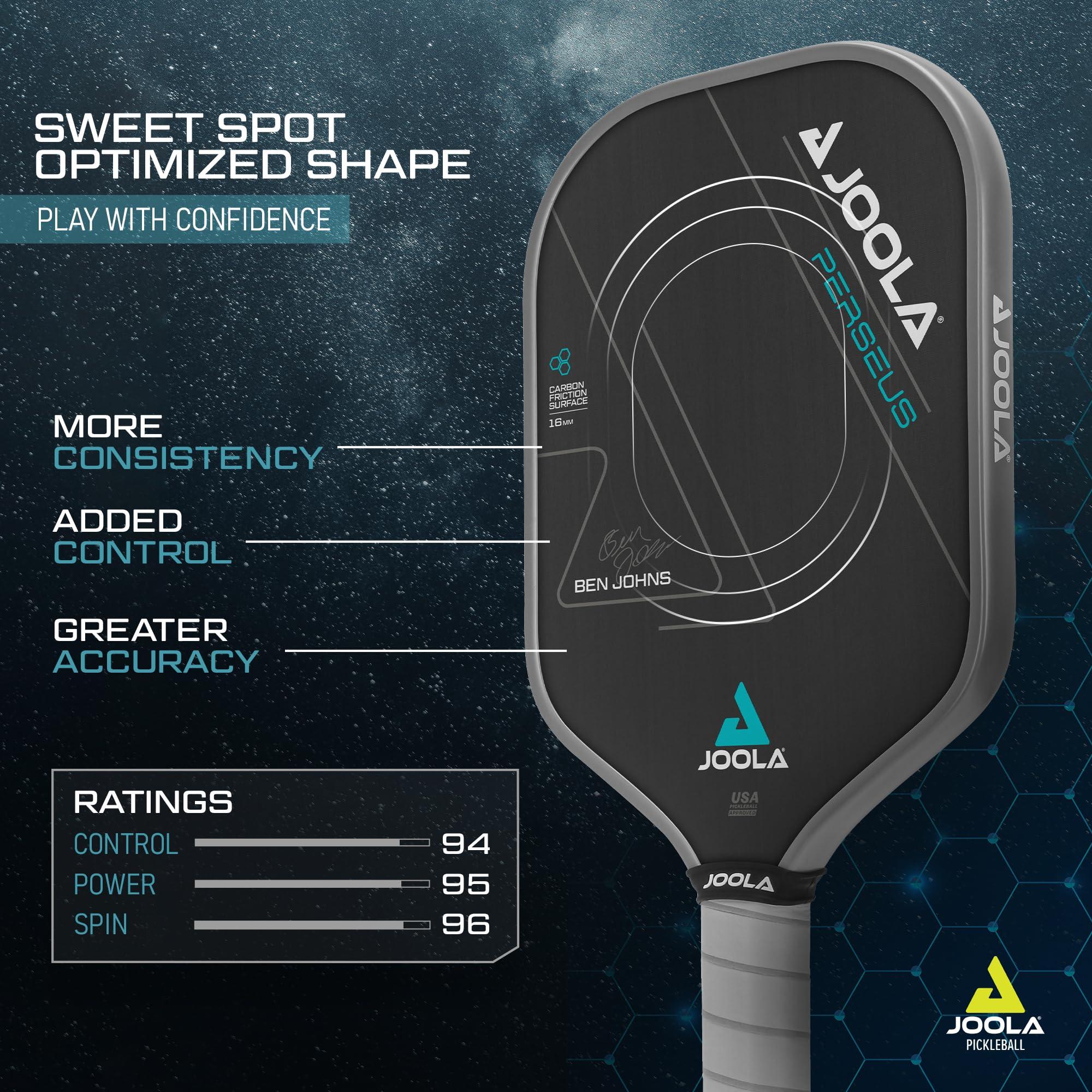 JOOLA Professional Pickleball Paddles – Charged Surface Technology for Power & Feel – Select Perseus or Hyperion Shape – Fully Encased Carbon Fiber – USAP Approved – Well Balanced w/Pop & Control - Image 4