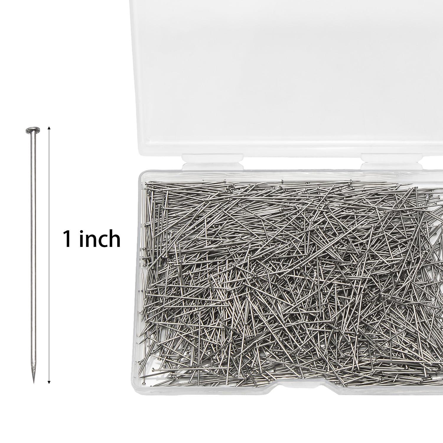 200 Pcs Sewing Pins, Fine Straight Pins, Dressmaker Pins, 1 Inch Flat Head Pins for Crafts, Sewing, Jewelry, Quilting (200) - Image 2