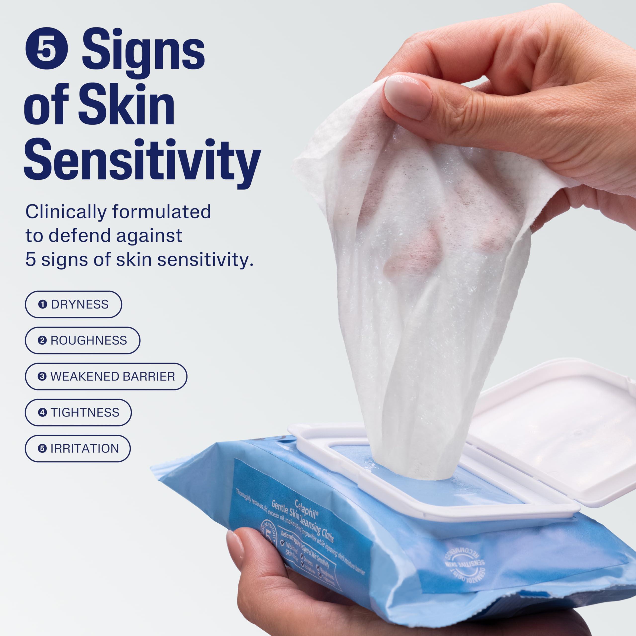 Cetaphil Face and Body Wipes, Gentle Skin Cleansing Cloths, 25 Count (Pack of 3), for Dry, Sensitive Skin, Flip Top Closure, Great for the Gym, Travel, in the Car, Hypoallergenic, Fragrance Free - Image 4