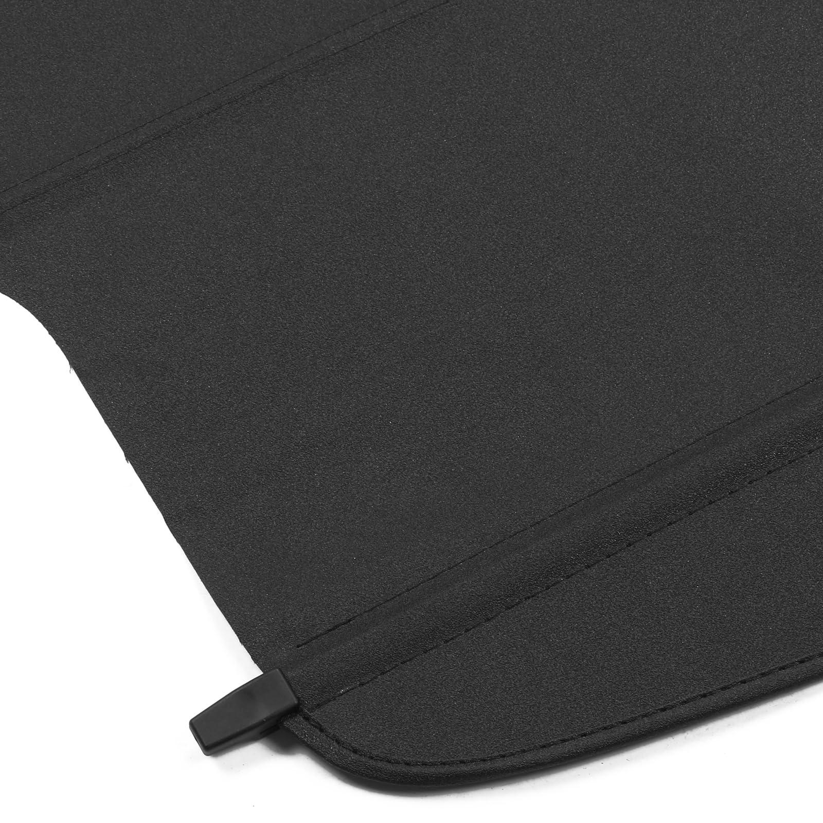 IKON MOTORSPORTS, Cargo Cover Compatible with 2014-2018 Subaru Forester (Only Fit Automatic Rear Gate), PVC & Aluminum Rod Black Security Rear Trunk Cover Security Retractable Shield, 2015 2016 2017 - Image 7