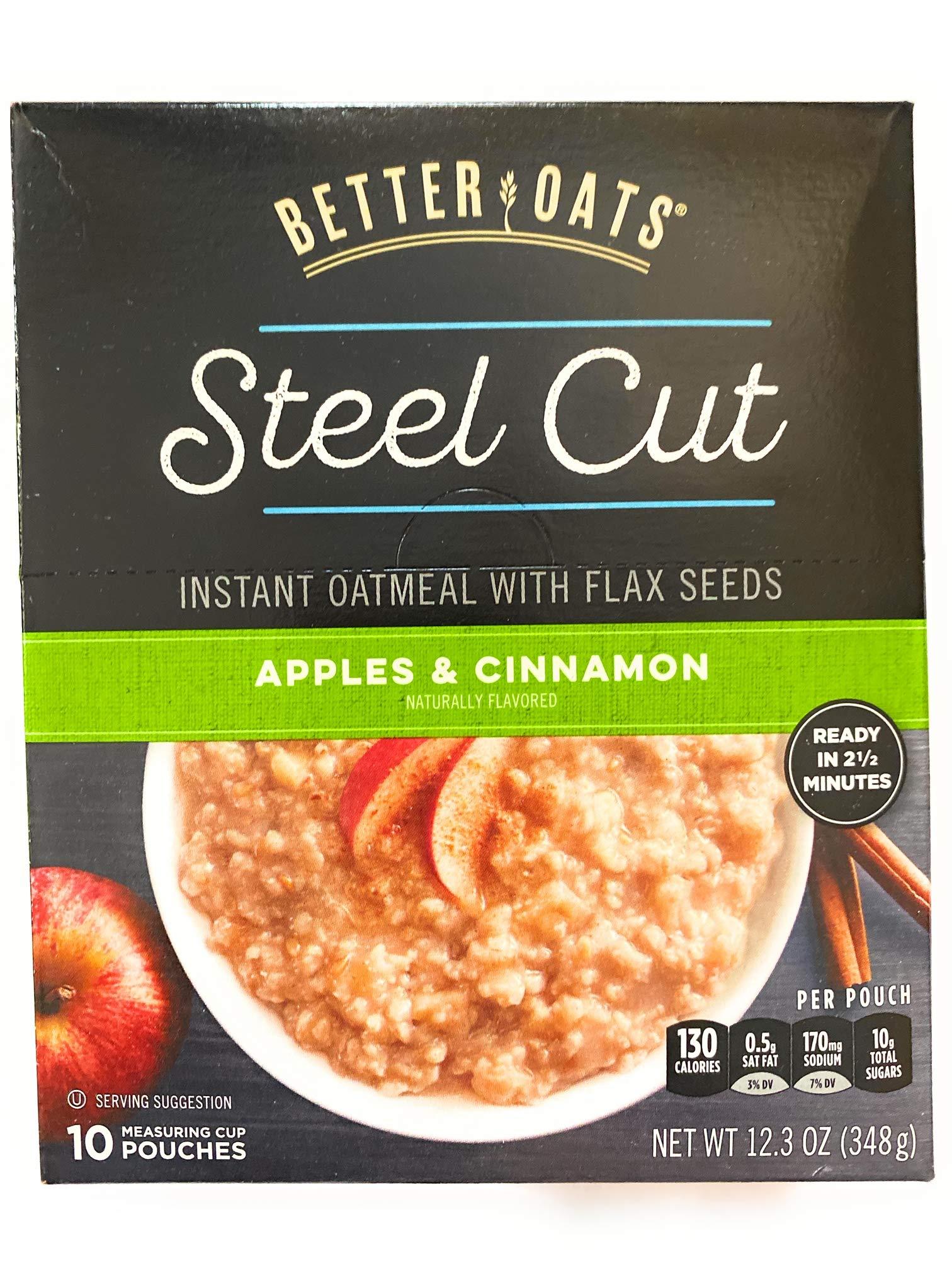 Better Oats Instant Oatmeal - 3 Flavor Variety Pack of 10 pouches each, including Blueberry Muffin, Cinnamon Roll and Apples & Cinnamon for a total of 30 Packets of oatmeal. - Image 5