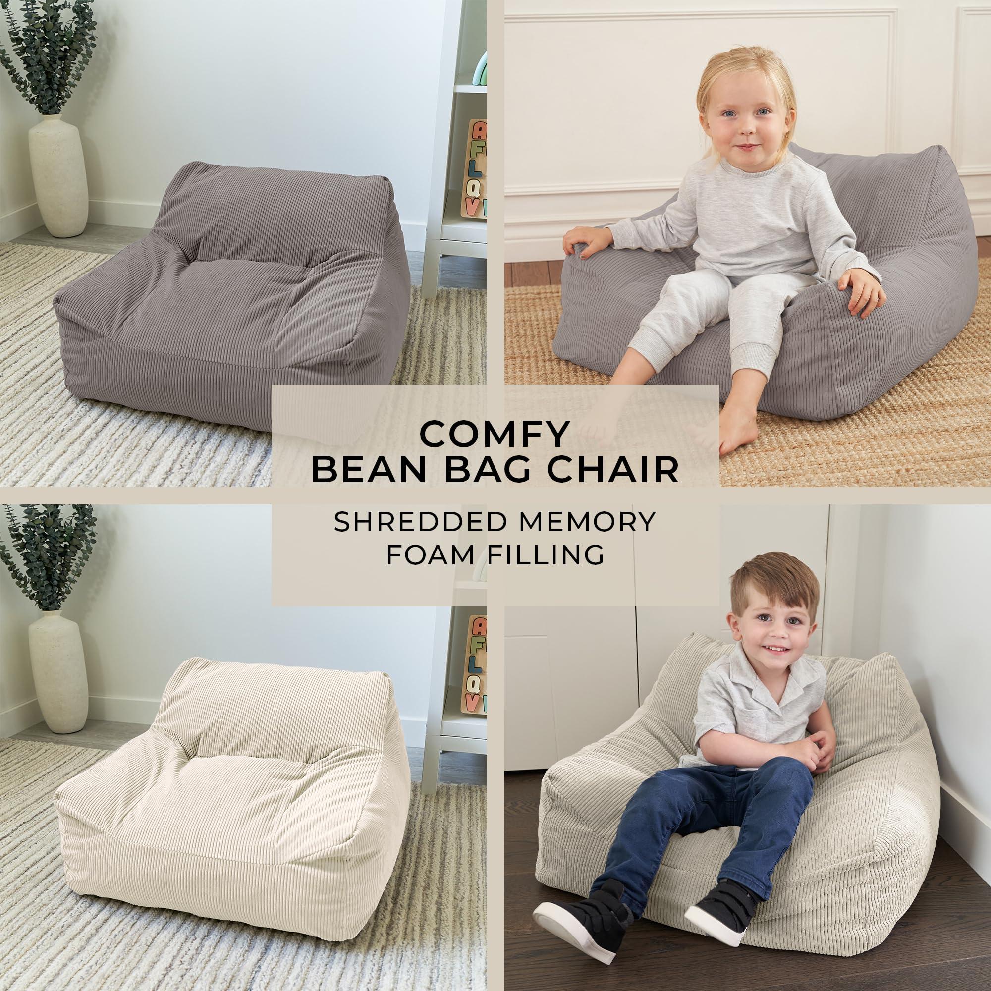 ZICOTO Soft Memory Foam Bean Bag Chair for Toddlers - Trendy Kids Chair and Baby Lounger for Nursery, Playroom, or Living Room Decor - Image 3