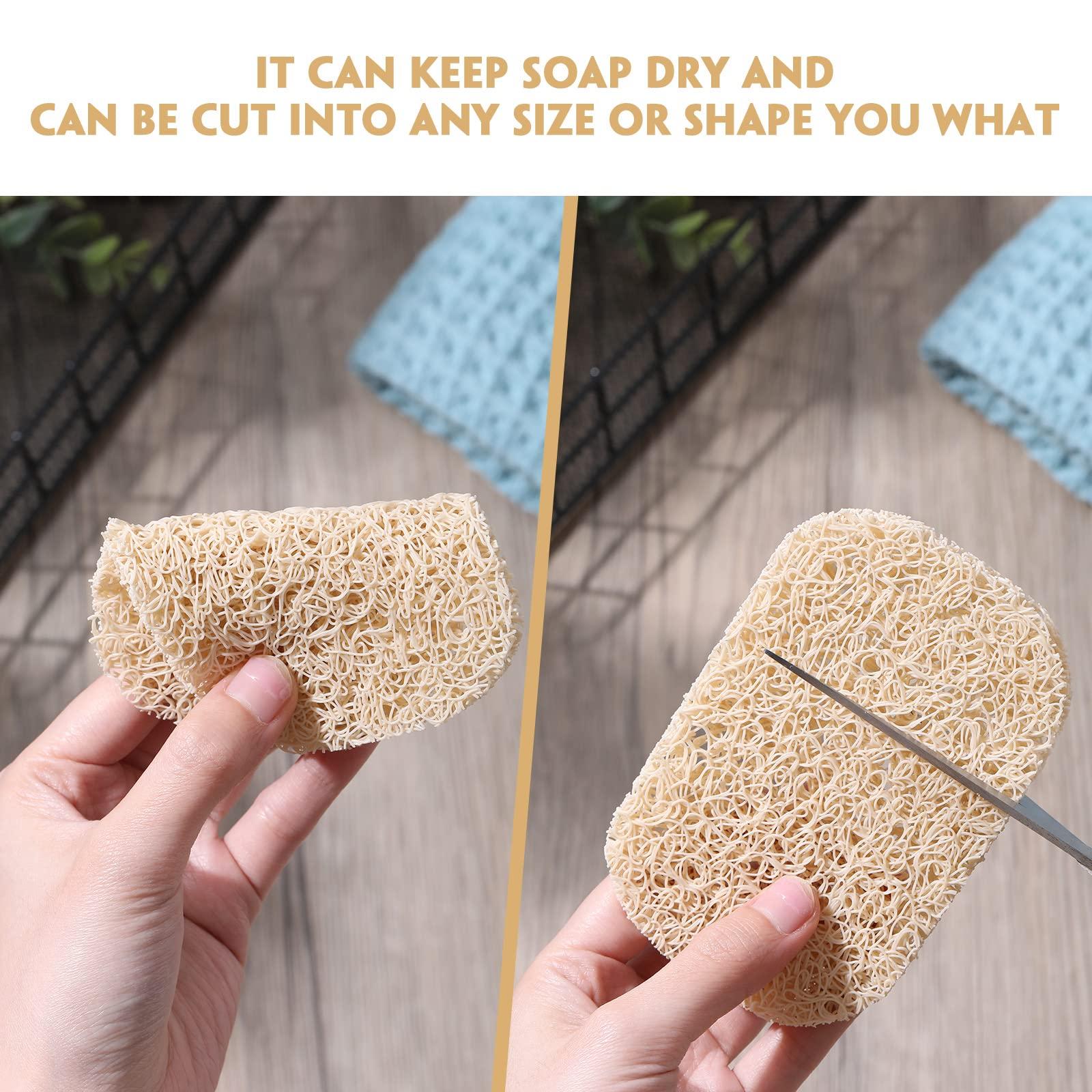 Soap Savers Pads Draining Lift Pad Bar Dish Soap Saver Holder Accessories Draining Mat for Shower Kitchen Bathroom Travel Hotel Cleaning(Beige,80 Pcs) - Image 5