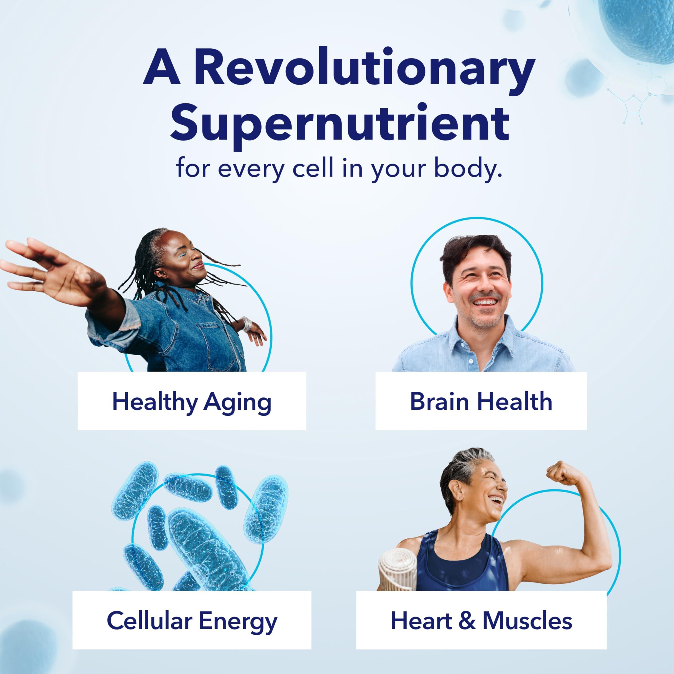 TRU NIAGEN Patented NAD Supplement for Anti Aging and Cell Regeneration, 300mg Niagen, 30 Servings | Supports Cellular Energy, Brain, Muscle | Nicotinamide Riboside (NR) Take 1 Daily | 2 Bottles - Image 4