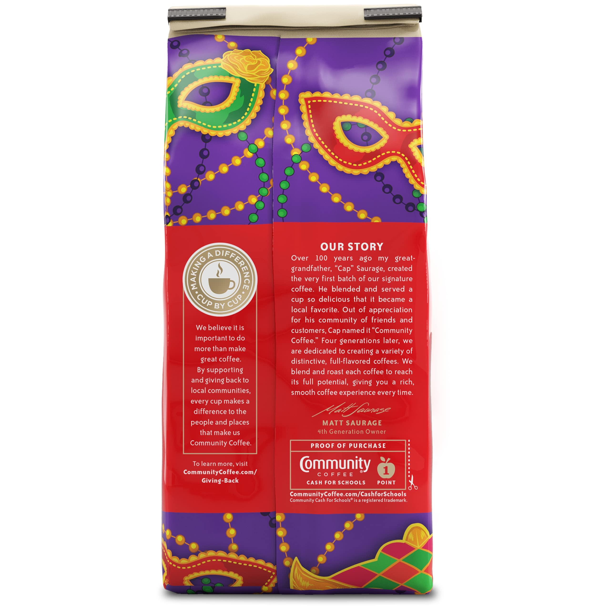 Community Coffee Mardi Gras King Cake Flavored 12 Ounces, Medium Roast Ground Coffee, 12 Ounce Bag (Pack of 1) - Image 2