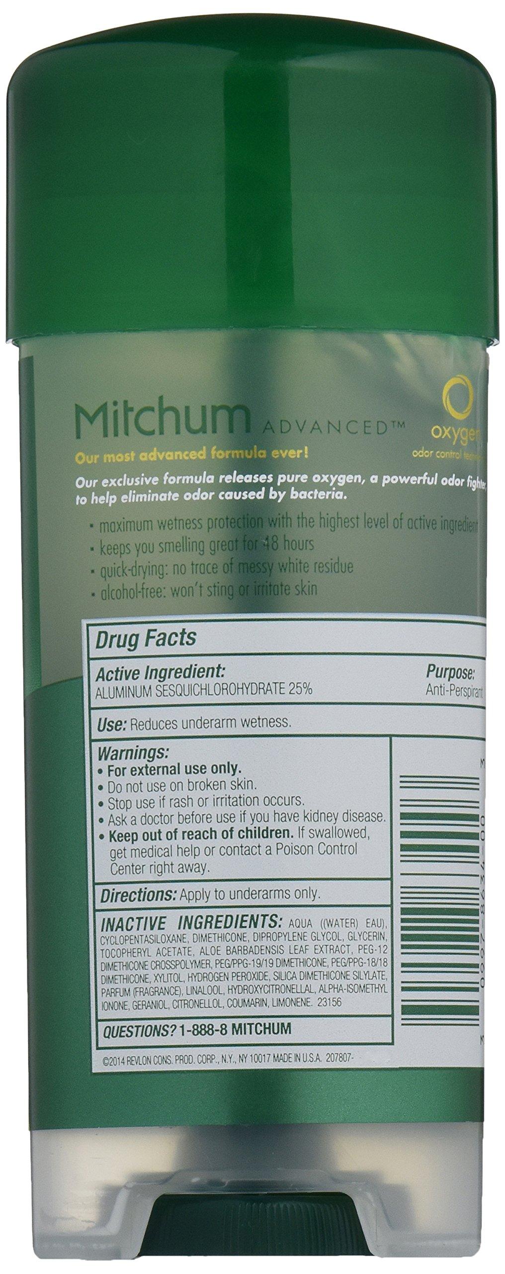Mitchum Advanced Gel Anti-Perspirant & Deodorant, Mountain Air, 3.4 Ounce (Pack of 4) - Image 2