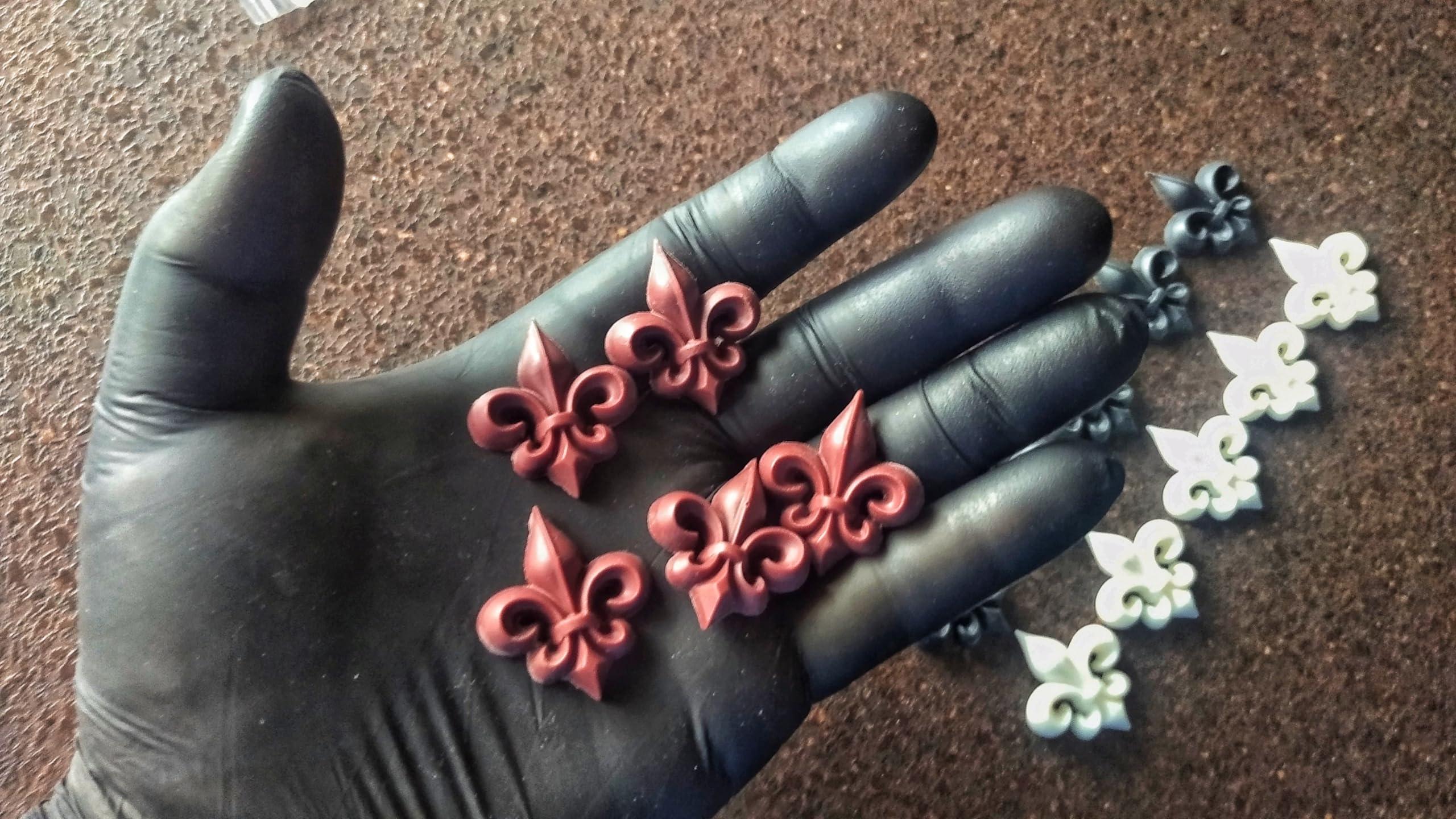 Silicone Mold Mini Fleur de Lis sets 5+5, mold for clay, mold for resin, Vintage element, Heraldic lilly overlays - Image 2