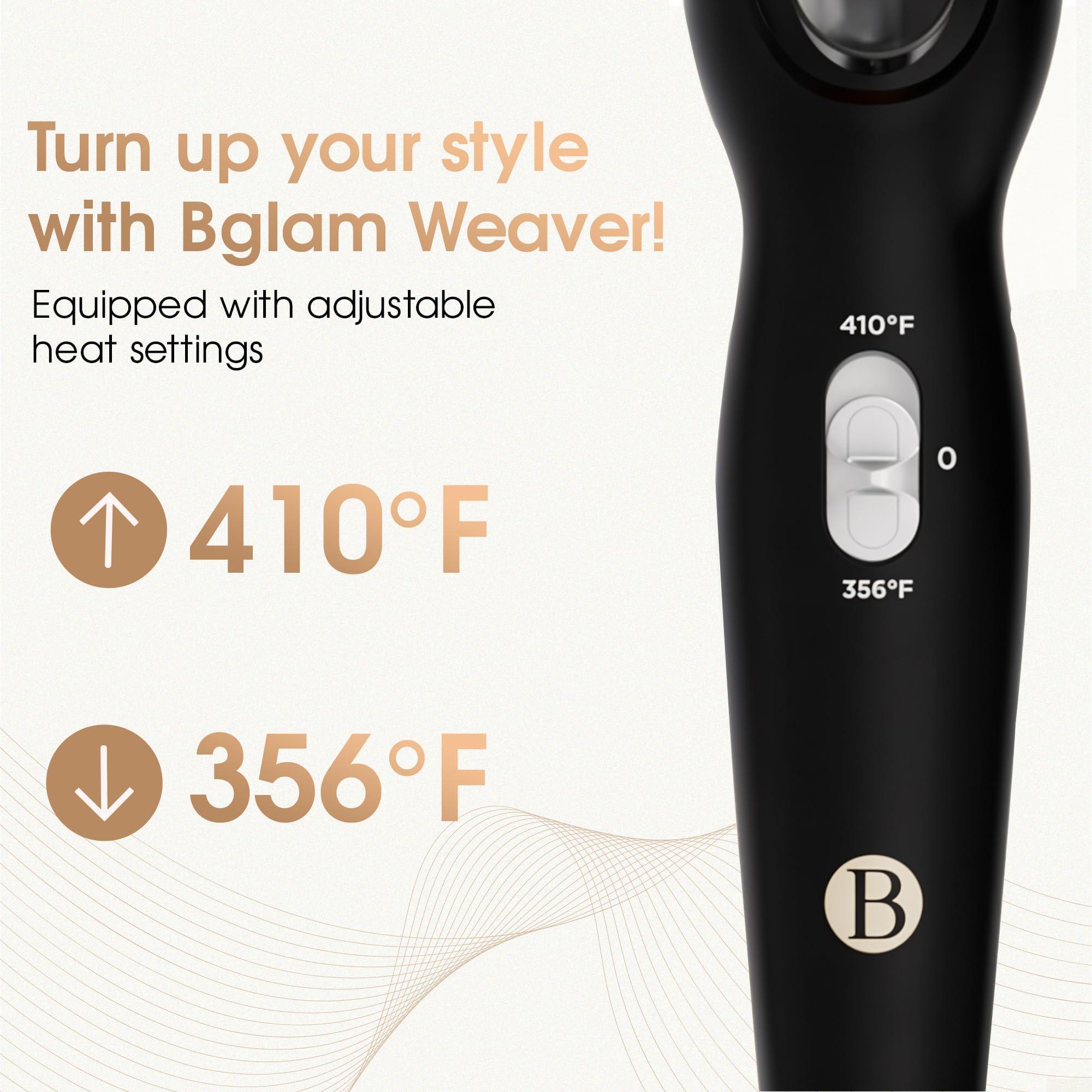 Bglam Triple Barrel Hair Waver – 1 Inch Ceramic Tourmaline Curling Iron for Beachy Waves | 410F Fast Heating, Adjustable Temperature, Dual Voltage | Professional Hair Crimper for All Hair Types - Image 5