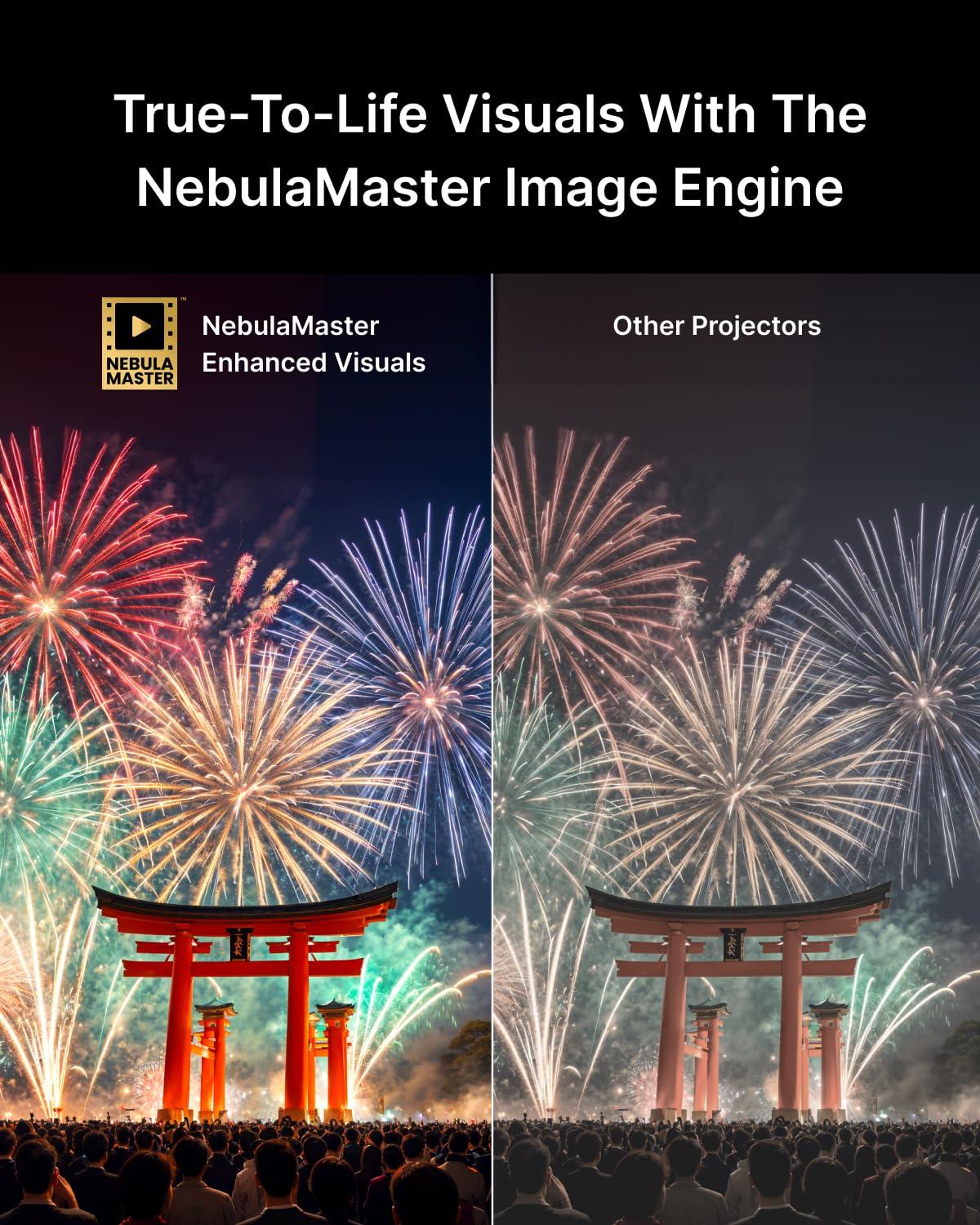 NEBULA Cosmos 4K SE Smart Projector, 4K High-Brightness with Dolby Vision, 200" Screen, 1,800 ANSI Lumens, HybridBeam, Enhanced Image Quality, Google TV, Portable, for Gaming, Home, and Office Use - Image 4
