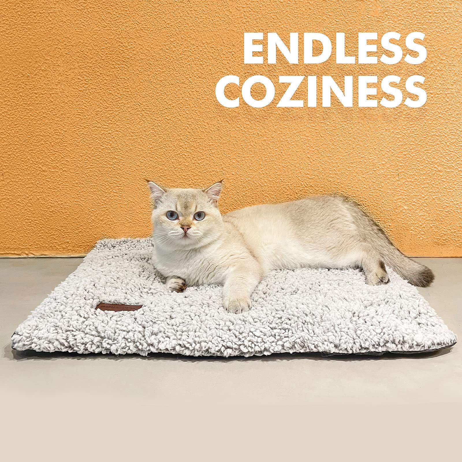 Self Warming Cat Bed Self Heating Cat Dog Mat 24 x 18 inch Extra Warm Thermal Pet Pad for Indoor Outdoor Pets with Removable Cover Non-Slip Bottom Washable Non Electric - Image 6