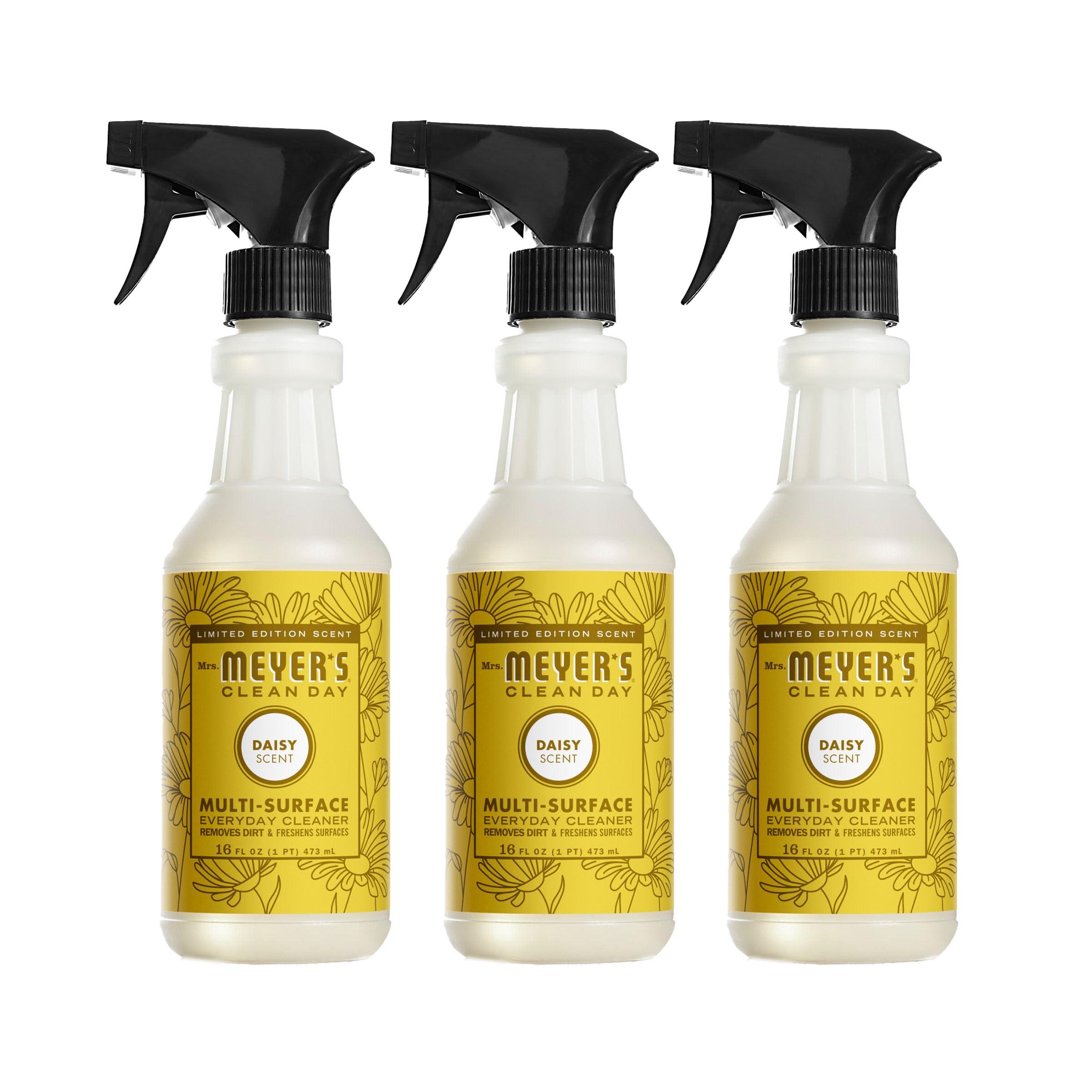 MRS. MEYER'S CLEAN DAY Multi-Surface Everyday Cleaner, Daisy Scent, 16 Ounce Bottle (Pack of 3)