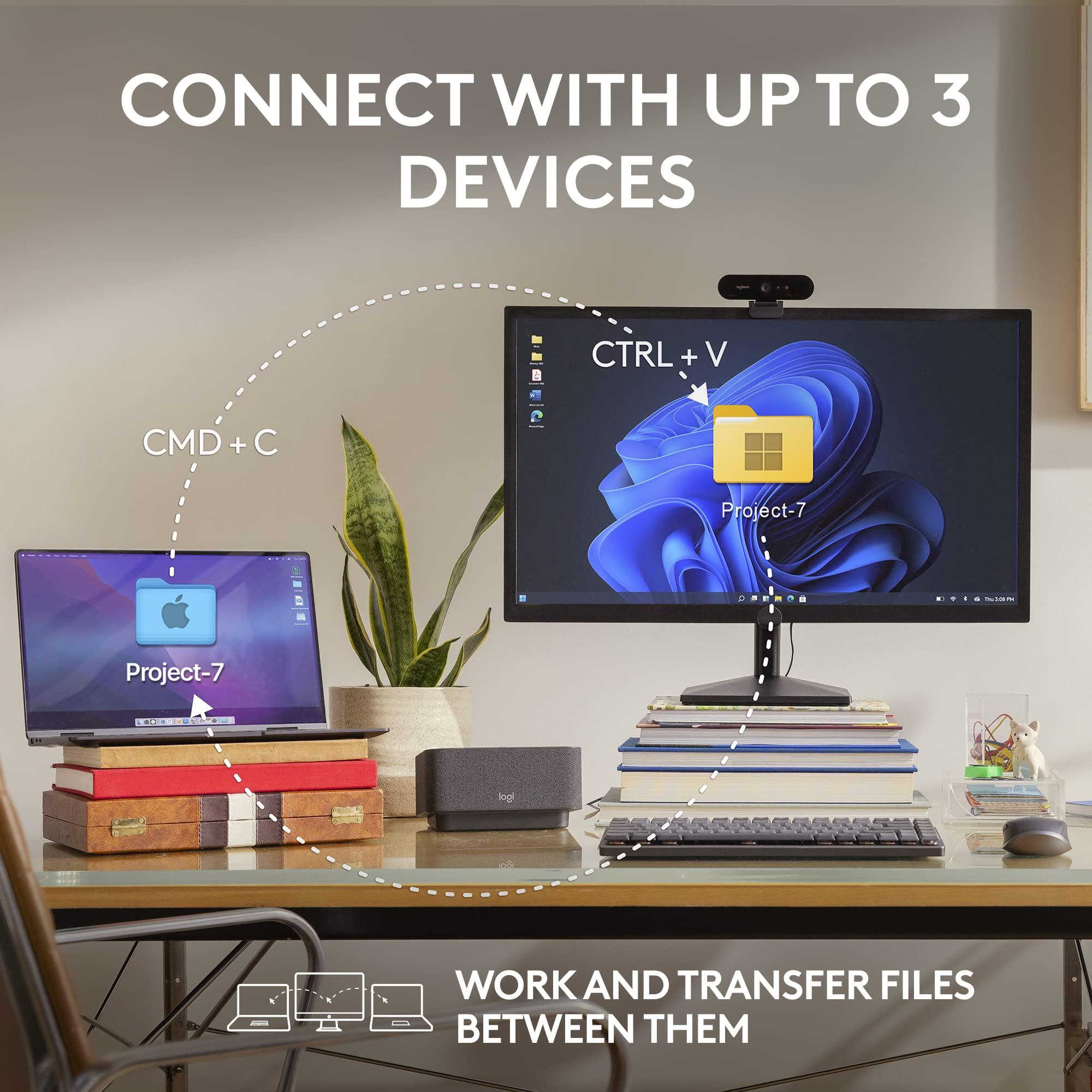 Logitech MX Anywhere 3S Compact Wireless Mouse, Fast Scrolling, 8K DPI Any-Surface Tracking, Quiet Clicks, Programmable Buttons, USB C, Bluetooth, Windows PC, Linux, Chrome, Mac - Graphite - Image 8