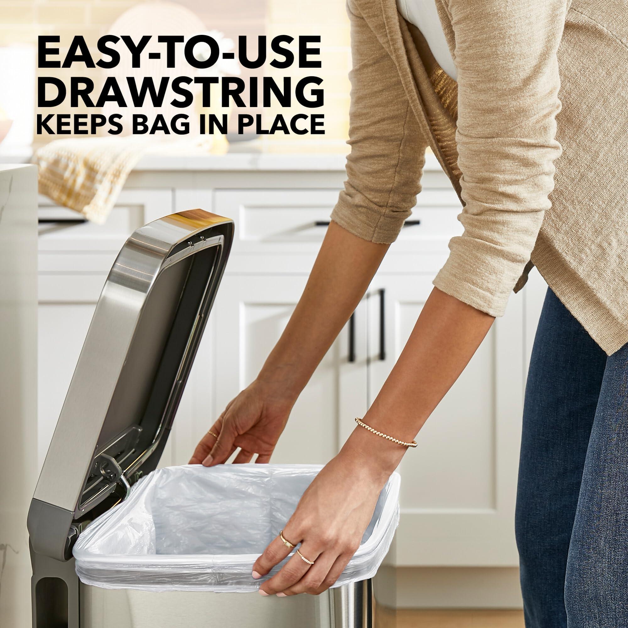 Glad Tall Kitchen Trash Bags 13 Gallon, Febreze Fresh Clean Garbage Bags, Odorshield with Drawstring, 40 Count - Image 4