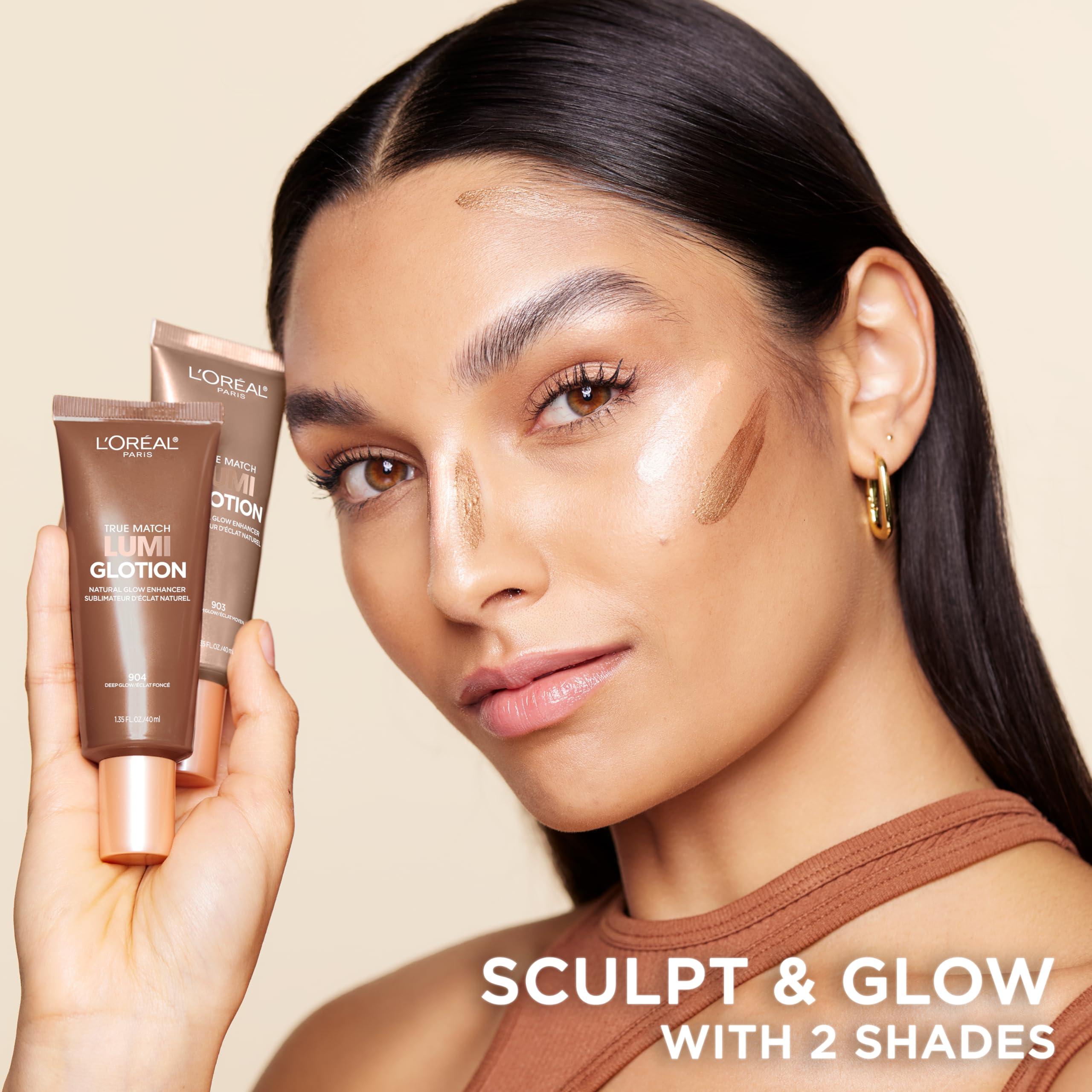 L'Oreal Paris Makeup True Match Lumi Glotion, Natural Glow Enhancer, Illuminator Highlighter, Bronzing Drops For a Sun-Kissed Glow, 901 Fair - Image 8