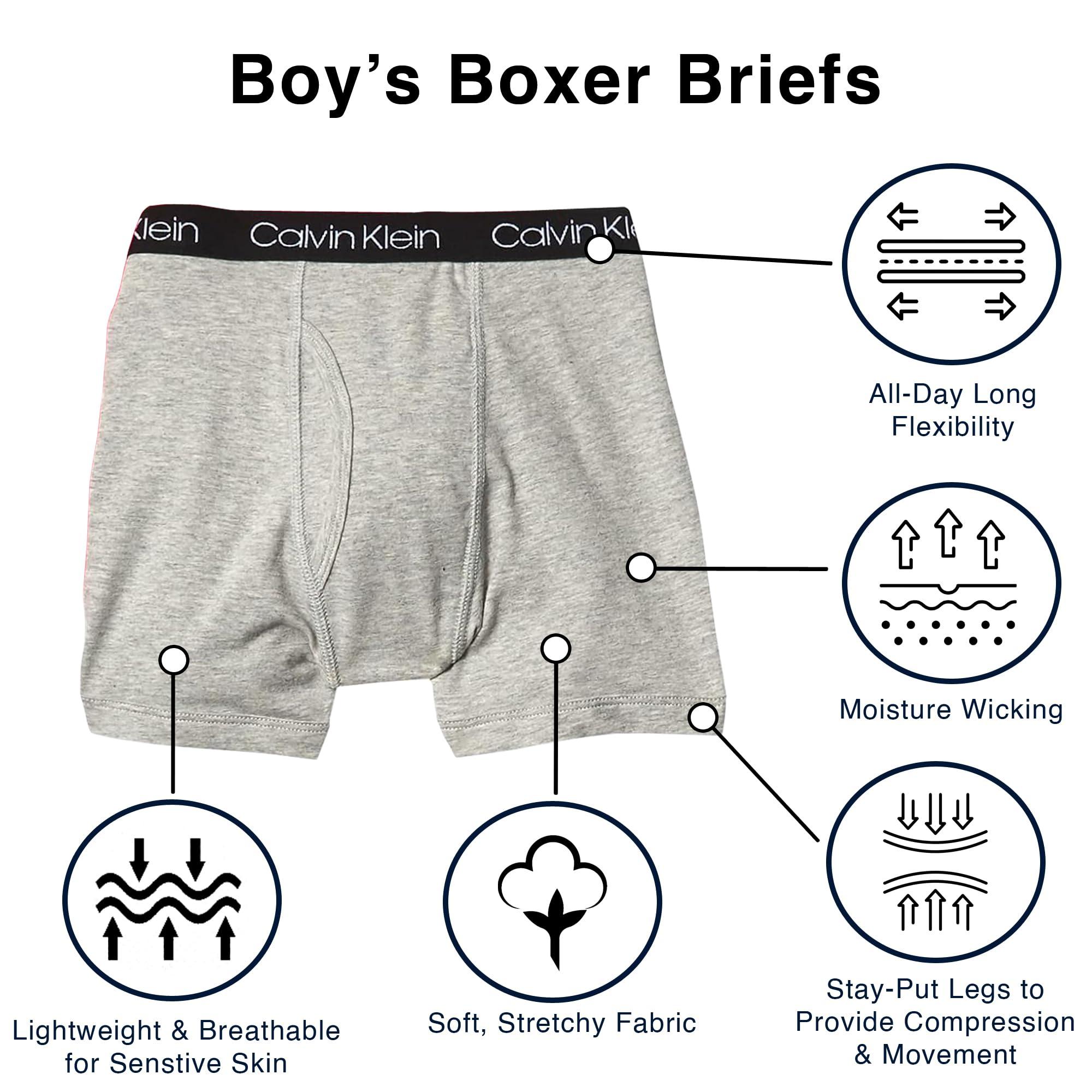 Calvin Klein Boys' Modern Cotton Boxer Briefs (5 Pack) - Image 3