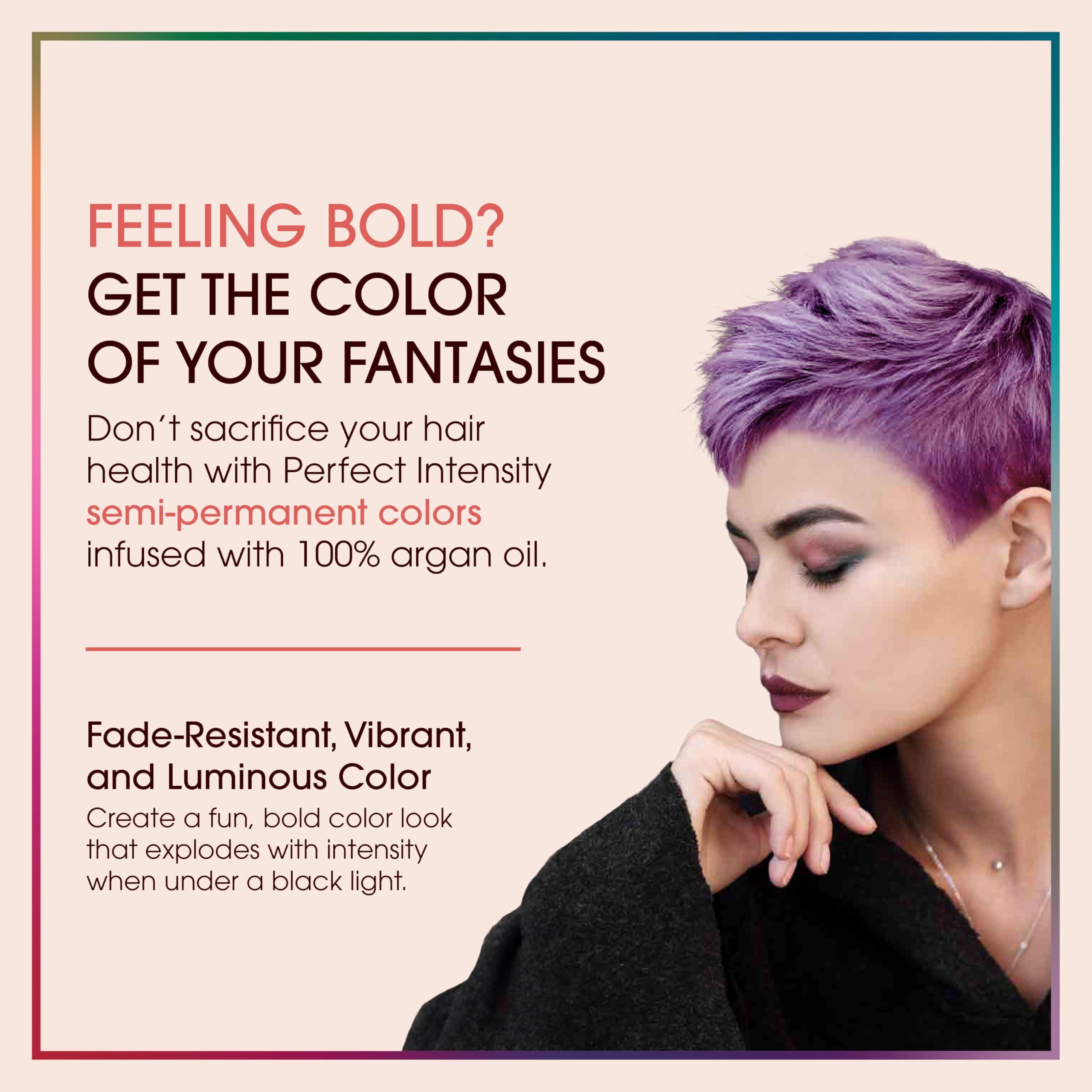 One N' Only Perfect Intensity Semi Permanent Hair Color - Vibrant Hair Dye Made with Argan Oil - Delivers Vibrant, Accurate Color - No Developer Needed - Pure Purple (3 oz) - Image 2