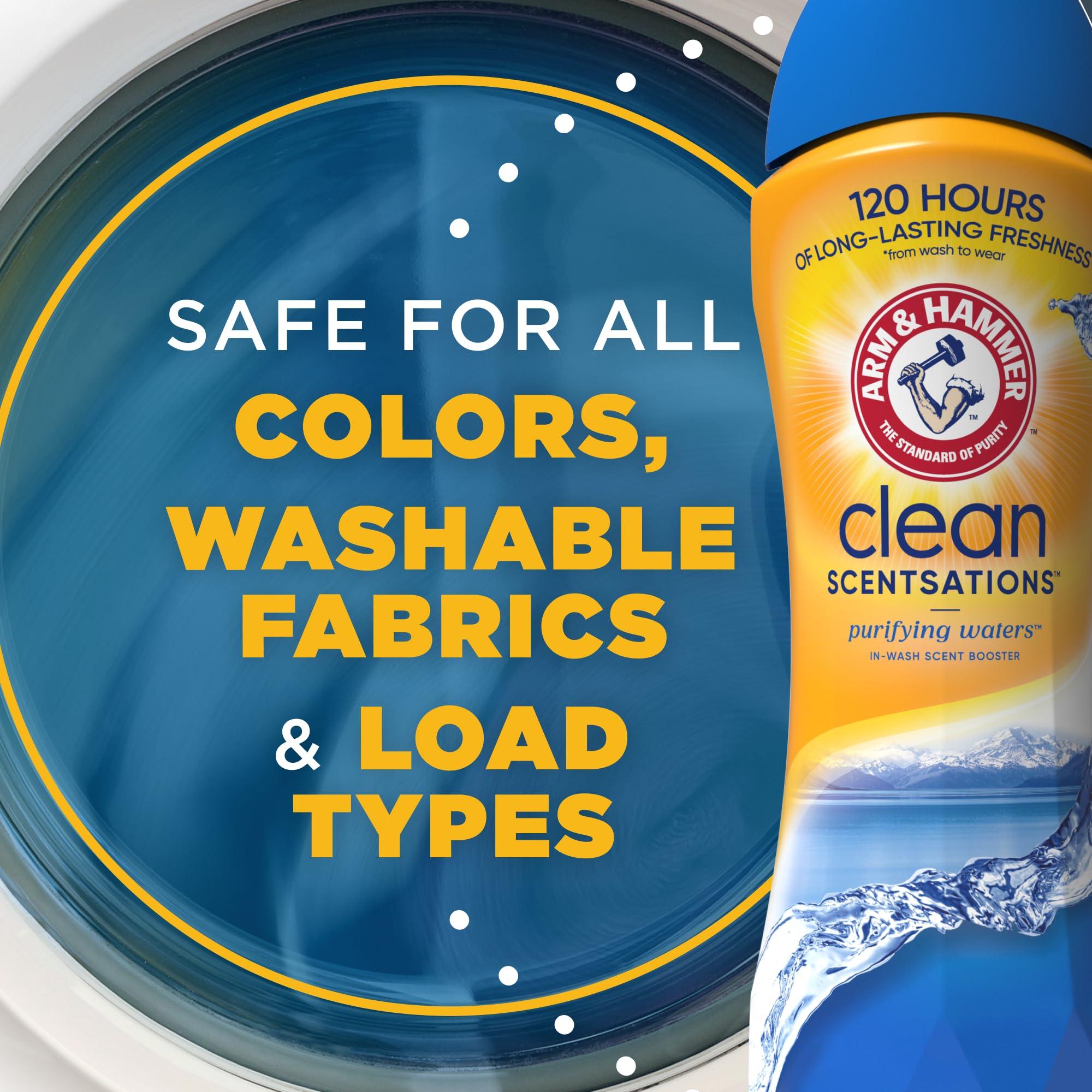 ARM & HAMMER Clean Scentsations In-Wash Scent Booster, Laundry Scent Booster Purifying Waters scent, 45 Oz - Image 3
